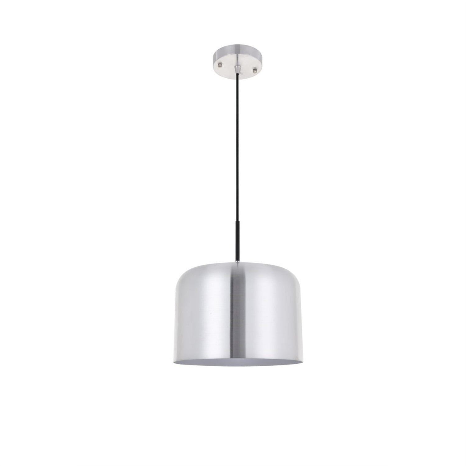 Living District Indoor Modern Home Decorative Bright Ceiling Etude 1 Light Brushed Nickel Pendant
