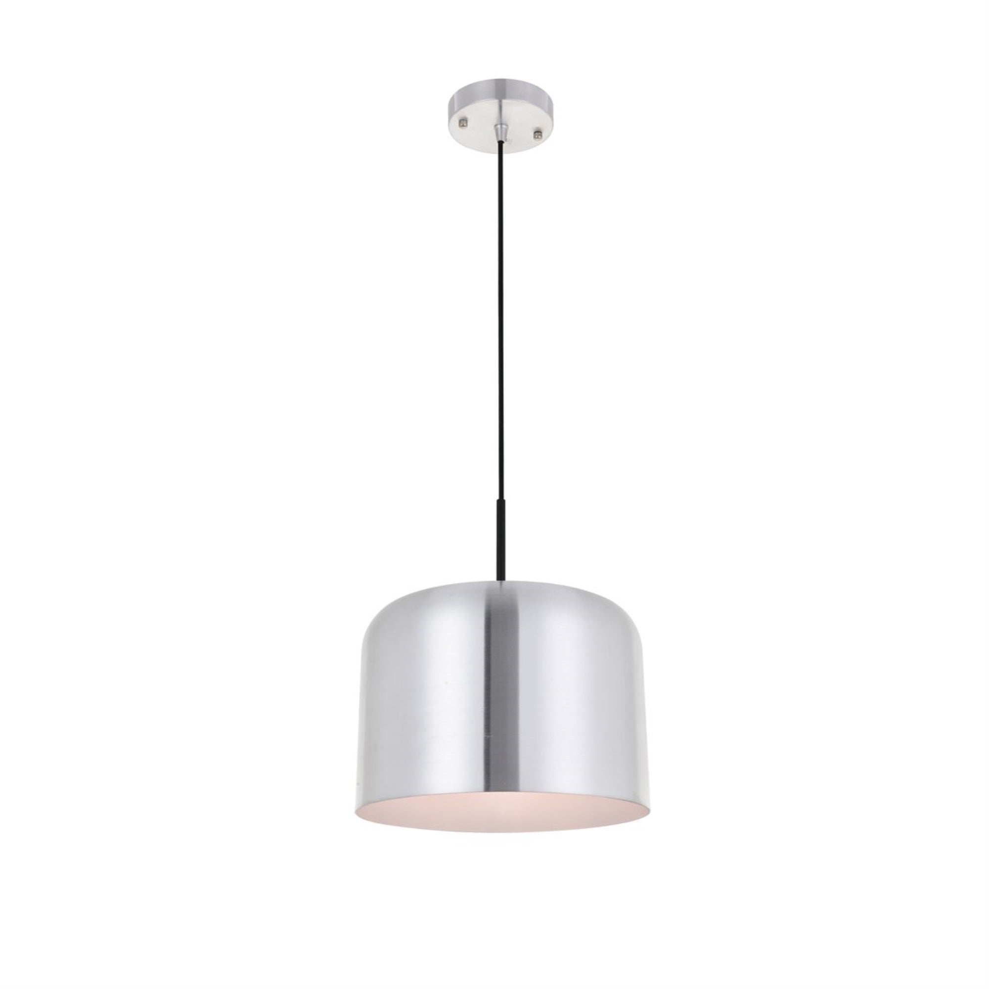 Living District Indoor Modern Home Decorative Bright Ceiling Etude 1 Light Brushed Nickel Pendant