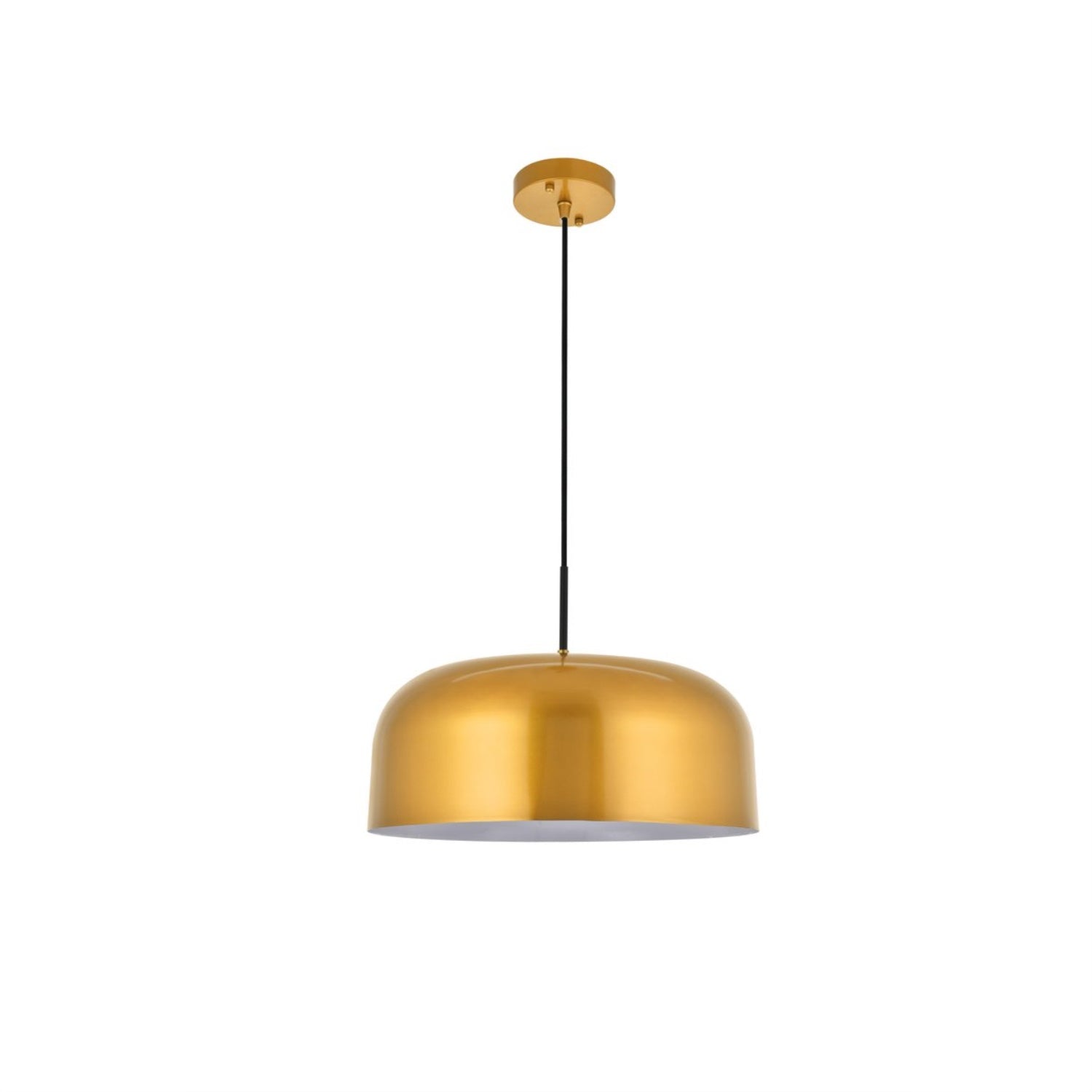 Living District Indoor Modern Home Decorative Bright Ceiling Etude 1 Light Satin Gold Pendant