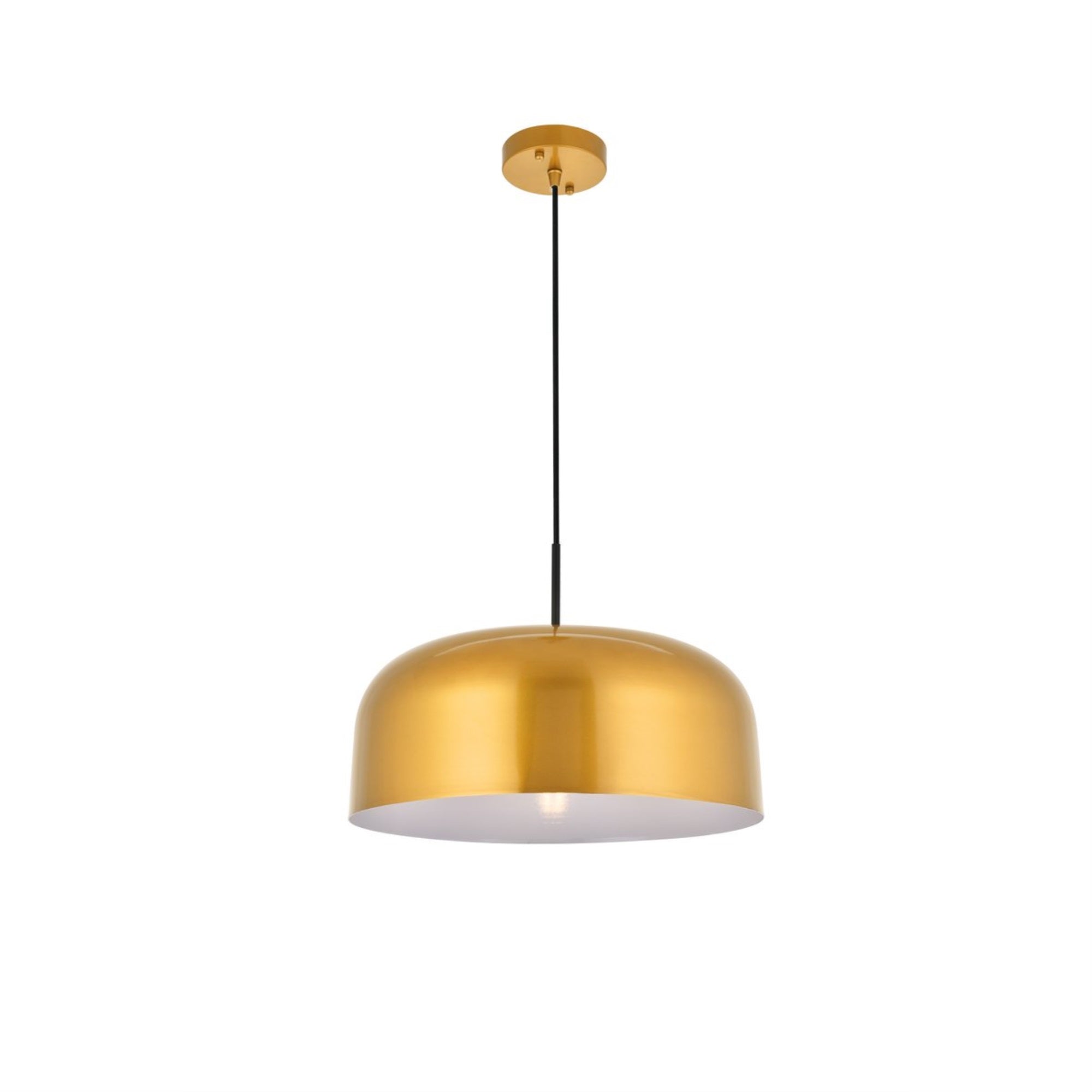 Living District Indoor Modern Home Decorative Bright Ceiling Etude 1 Light Satin Gold Pendant