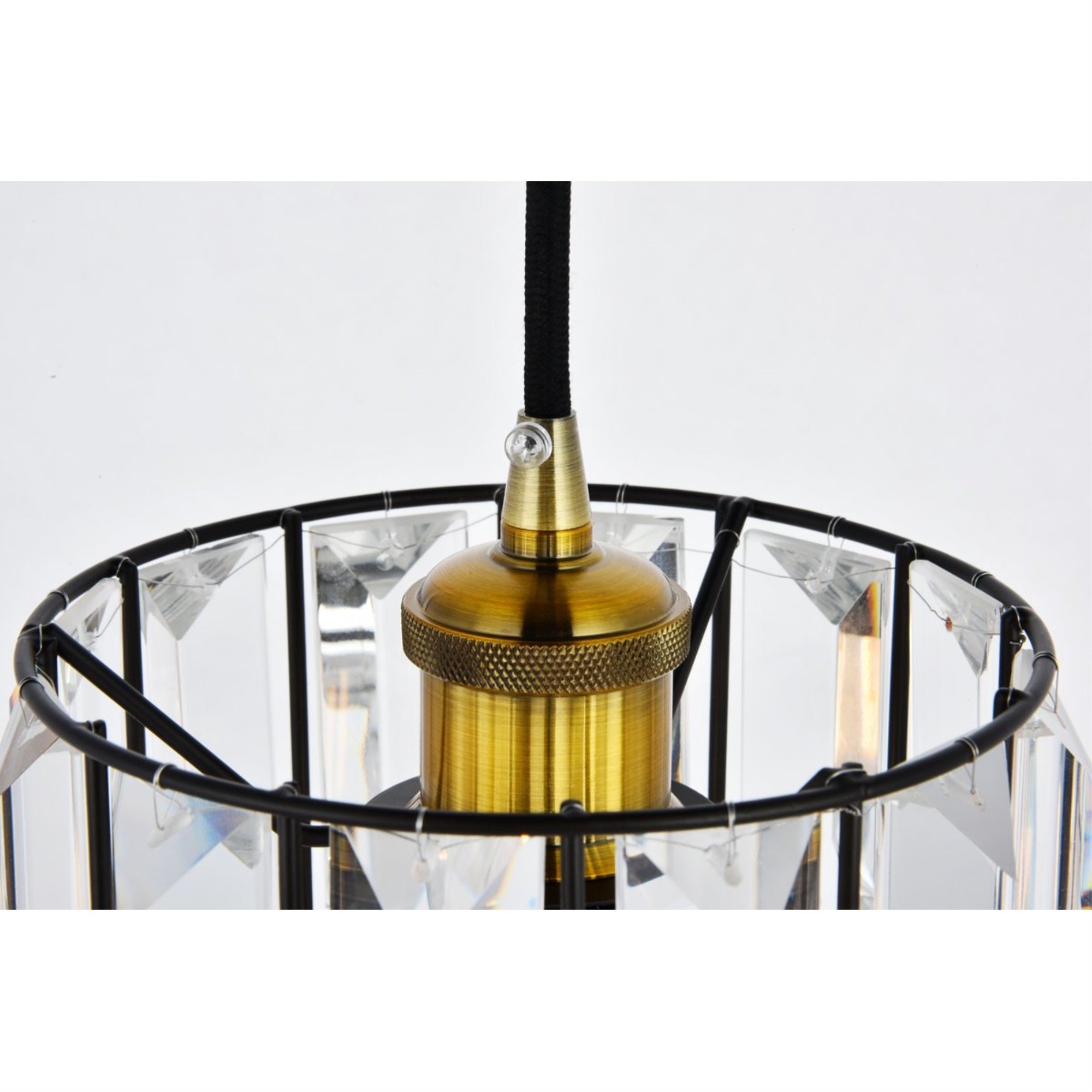 Elegant Lighting Pendant Light, Oil-Rubbed Bronze, Modern Design, 7.1&quot;W X 11.5&quot;H, Blair Collection