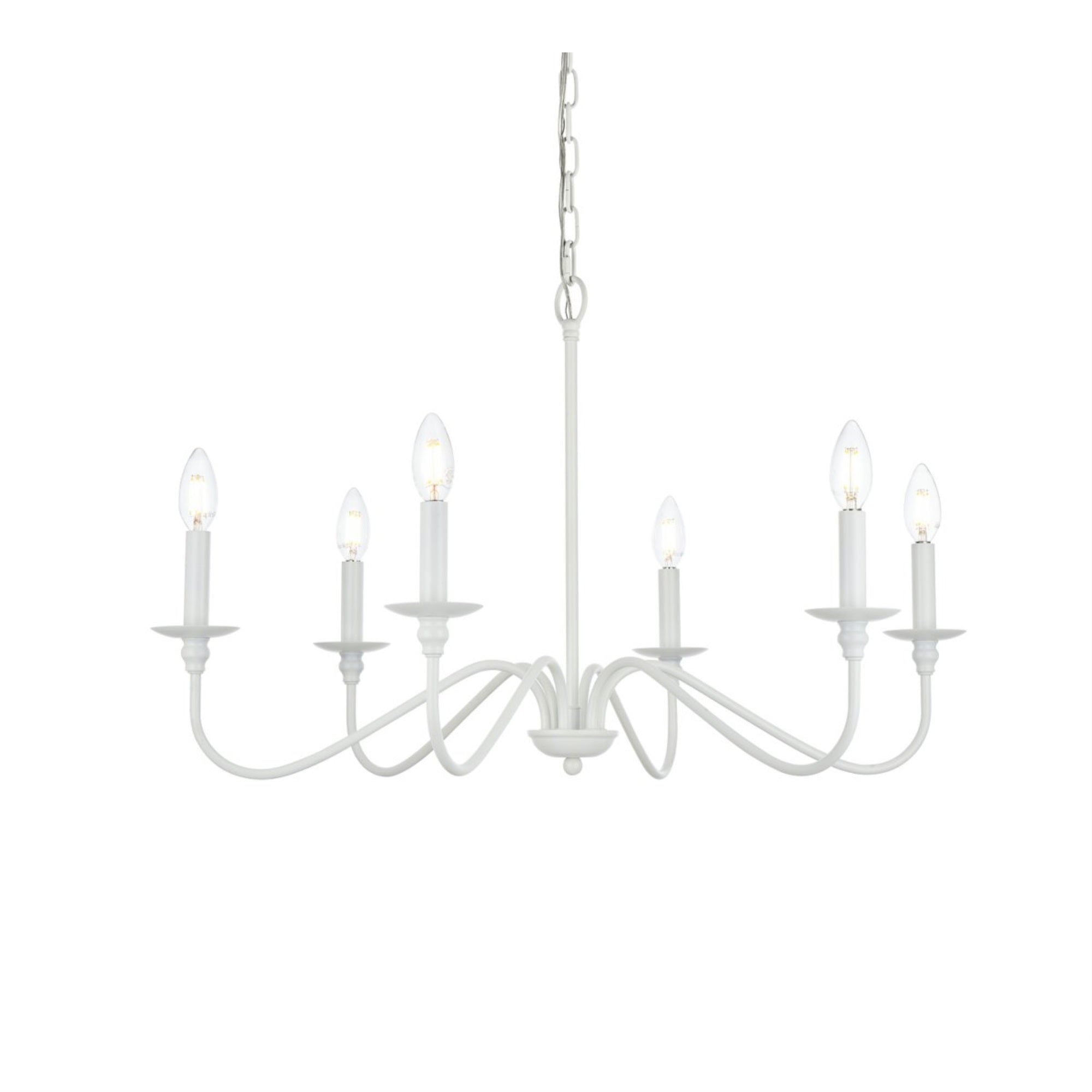 Rohan 36 inch chandelier in White