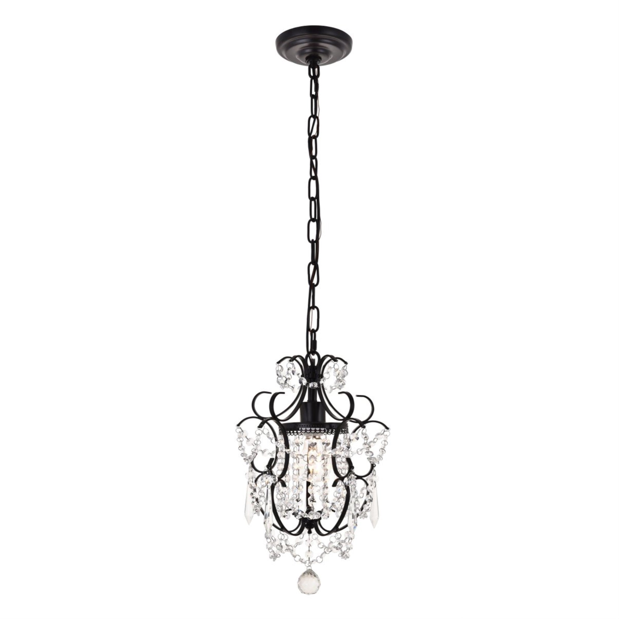 Living District Kirin Pendant Light - 1-Light Modern Metal, Iron, Oil Rubbed Bronze, Model LD5017D11ORB