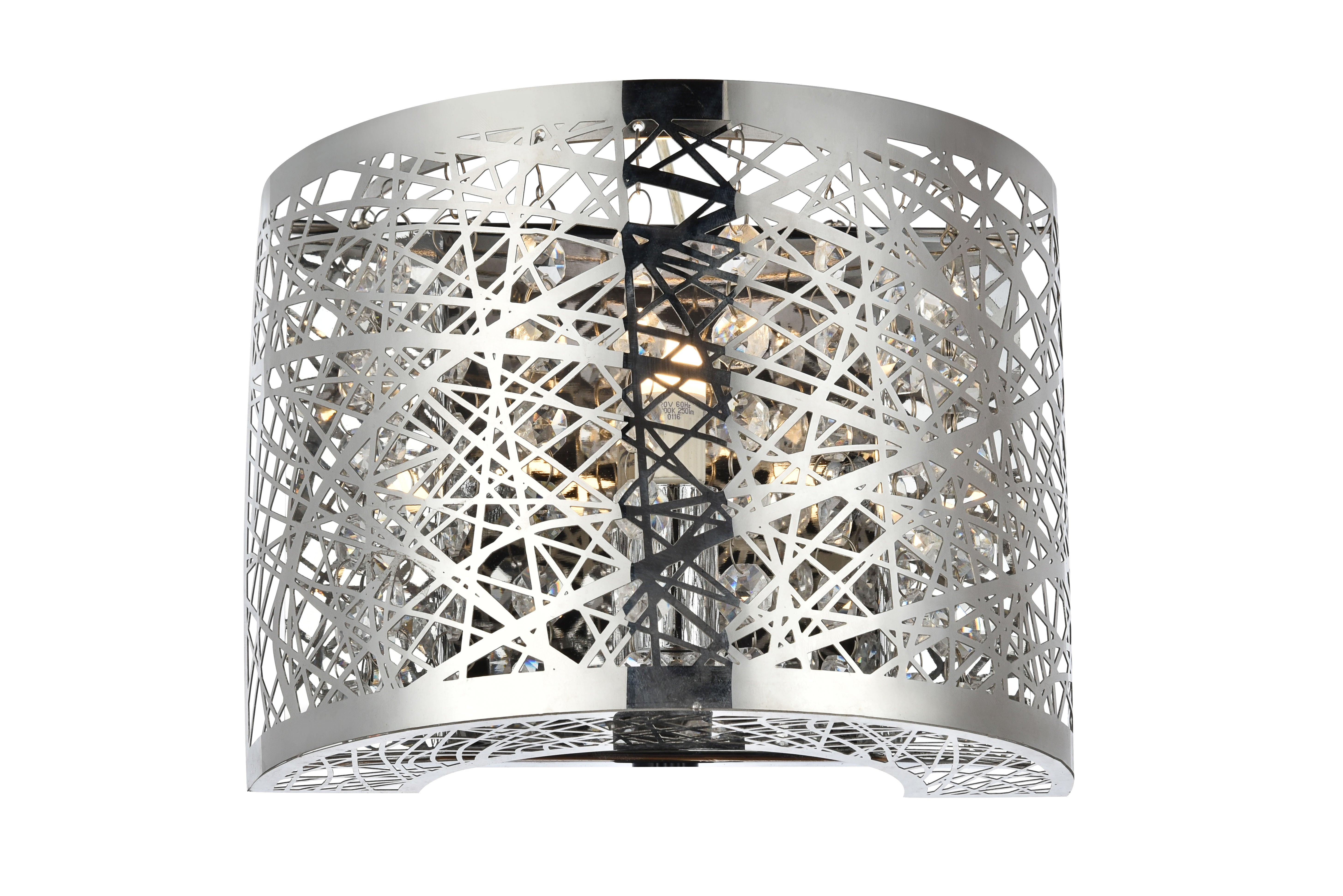 Elegant Lighting Ld5023W8 Owen Single Light 5-7/8" Tall Wall Sconce - Ada Compli, Chrome