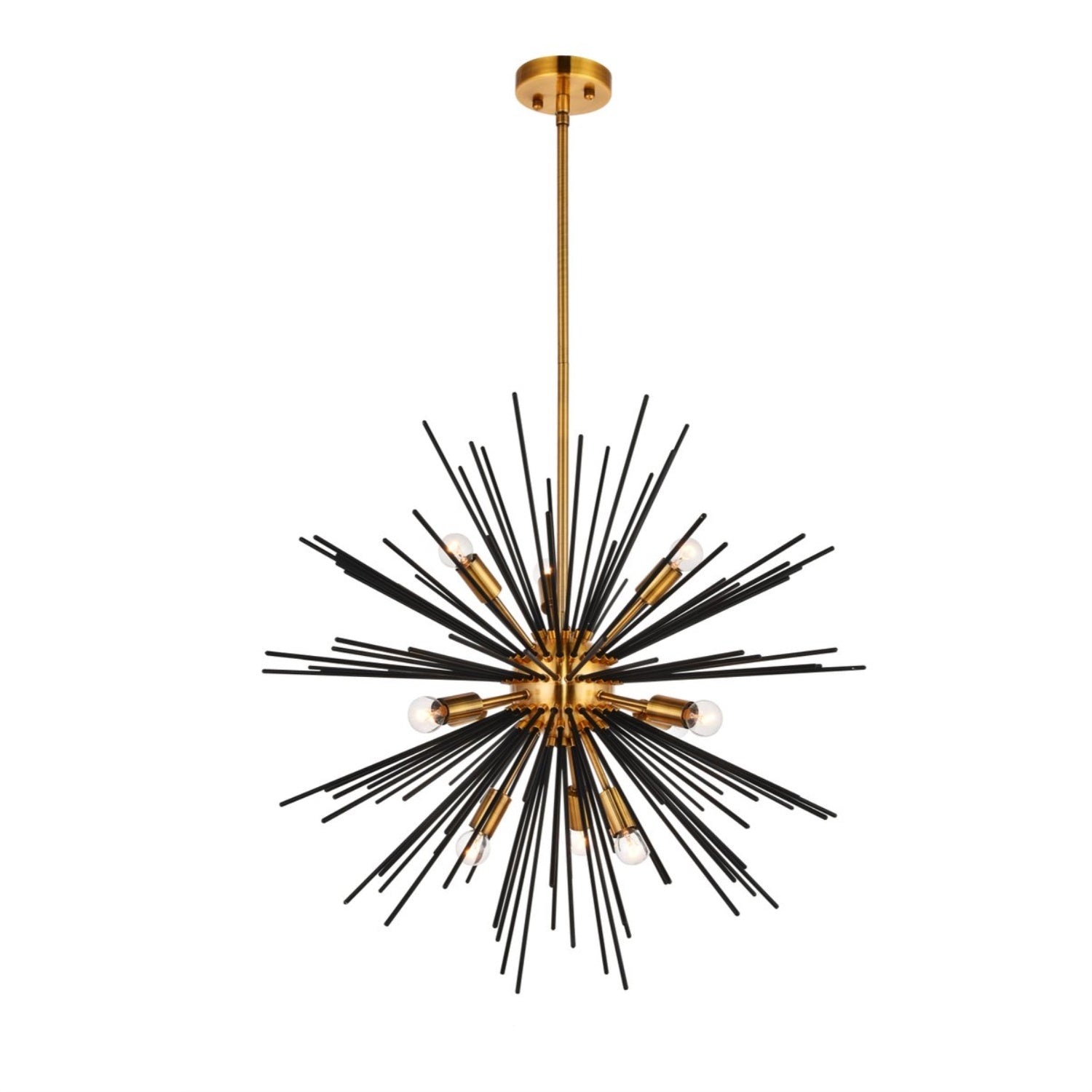 Daegan 10 Light 26 Inch Light Antique Brass Pendant