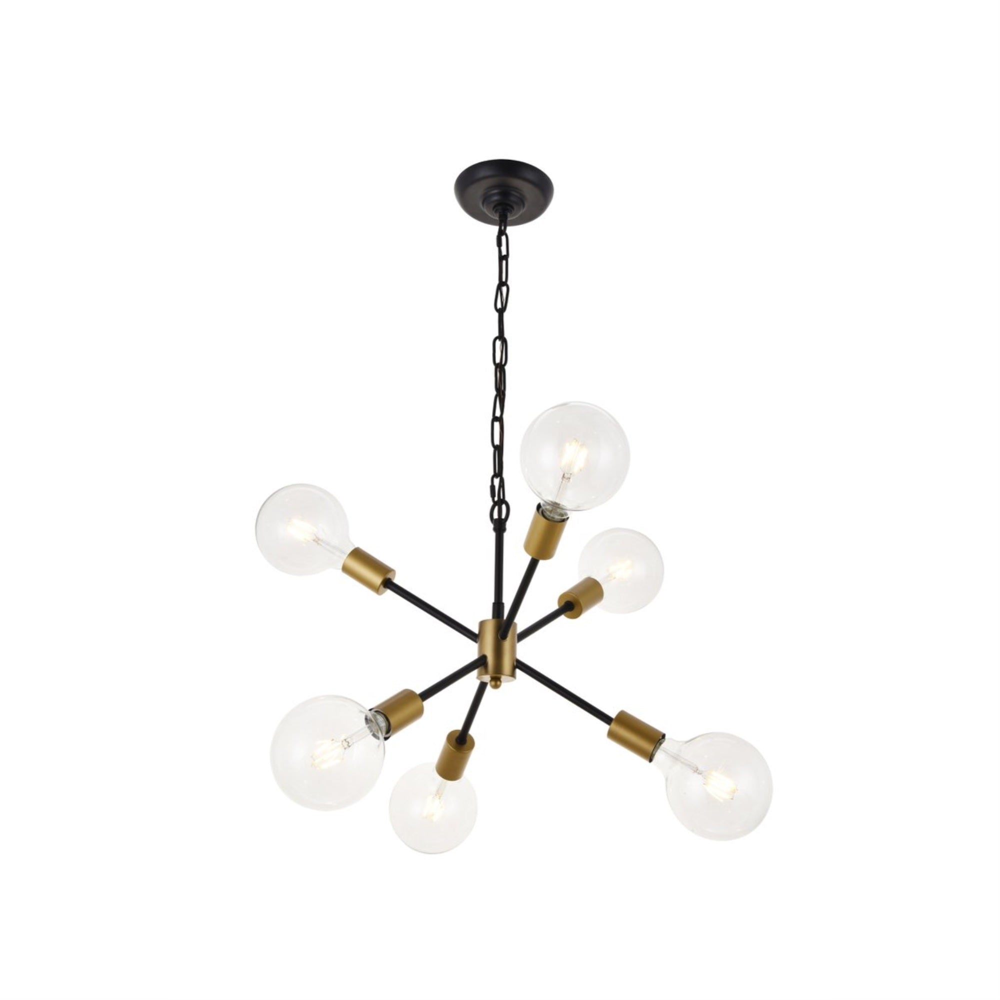Nolan 6 Light matte black Pendant