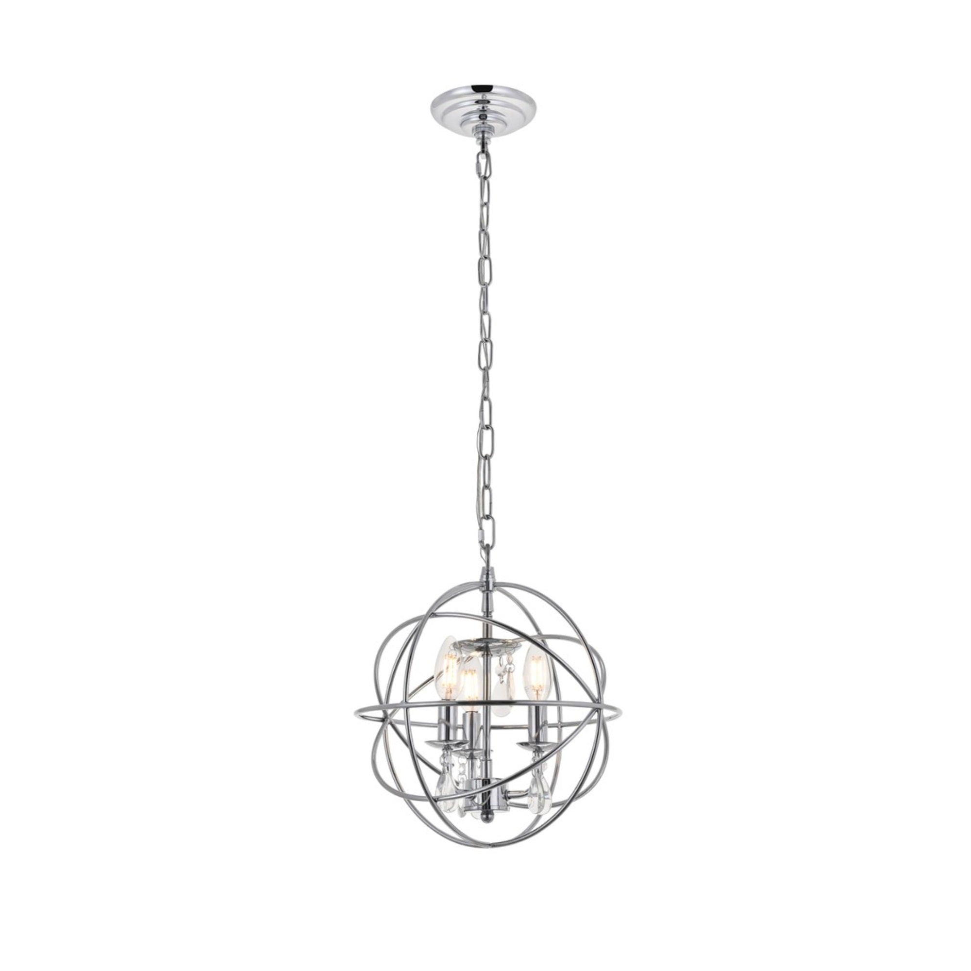 Wallace 3 light Chrome Pendant