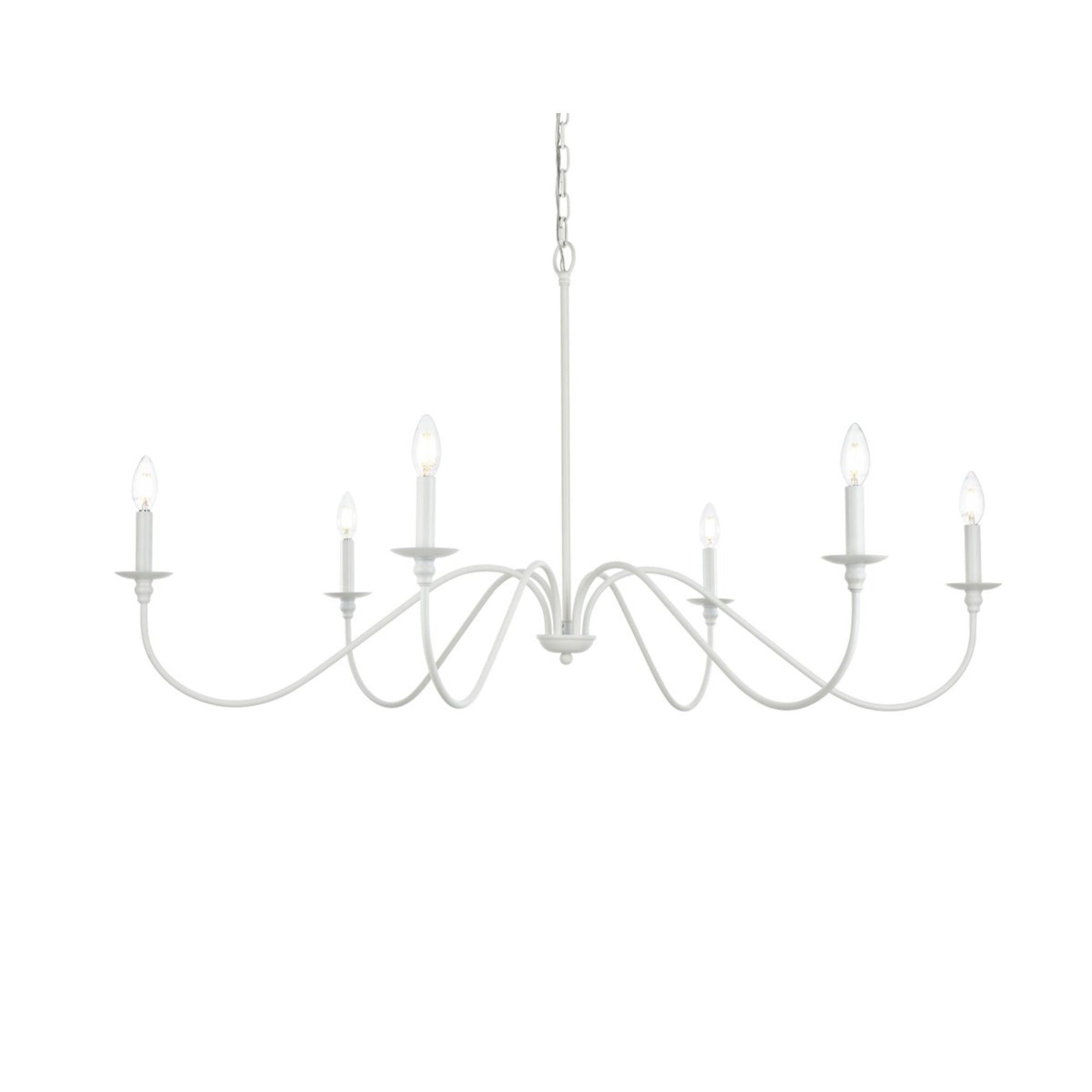 Rohan 48 inch chandelier in White
