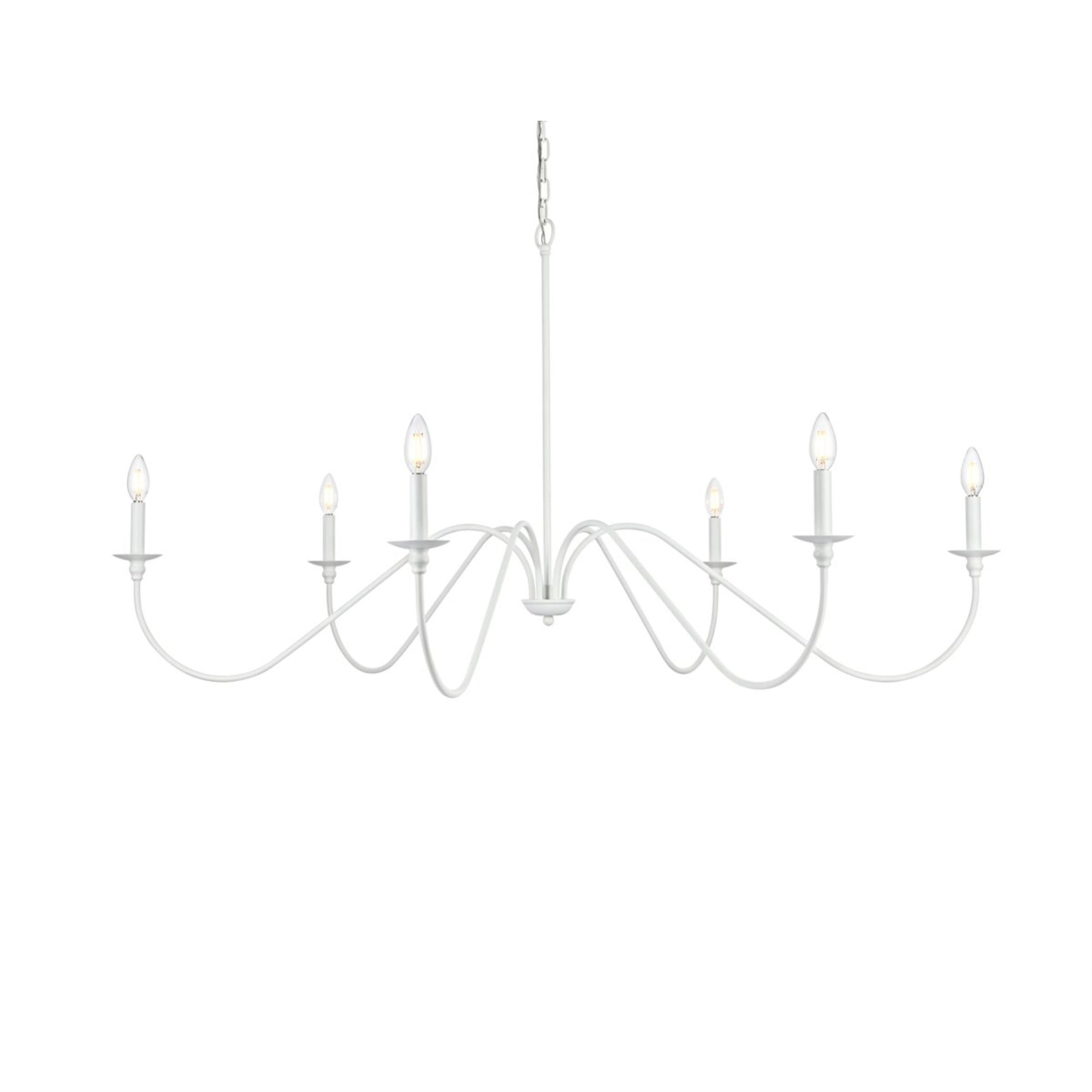 Rohan 54 inch chandelier in White