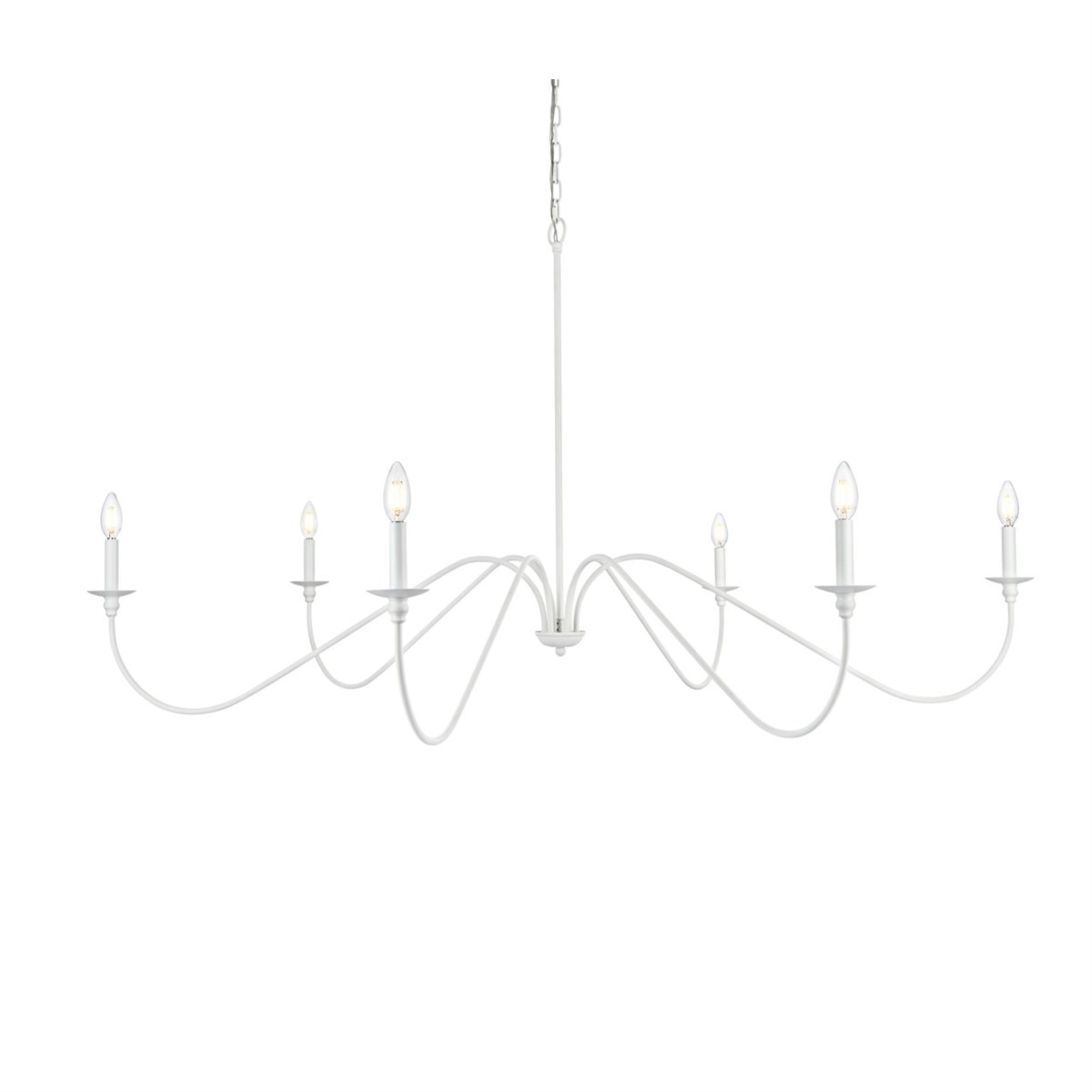 Rohan 60 inch chandelier in White