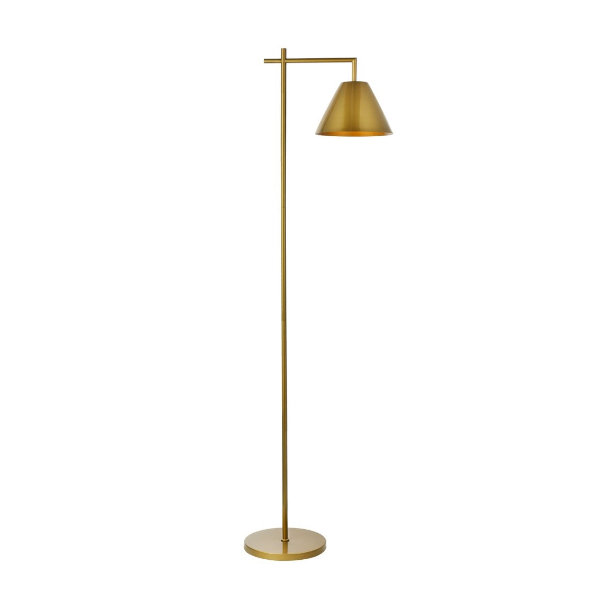 Flos metal floor lamp in brass