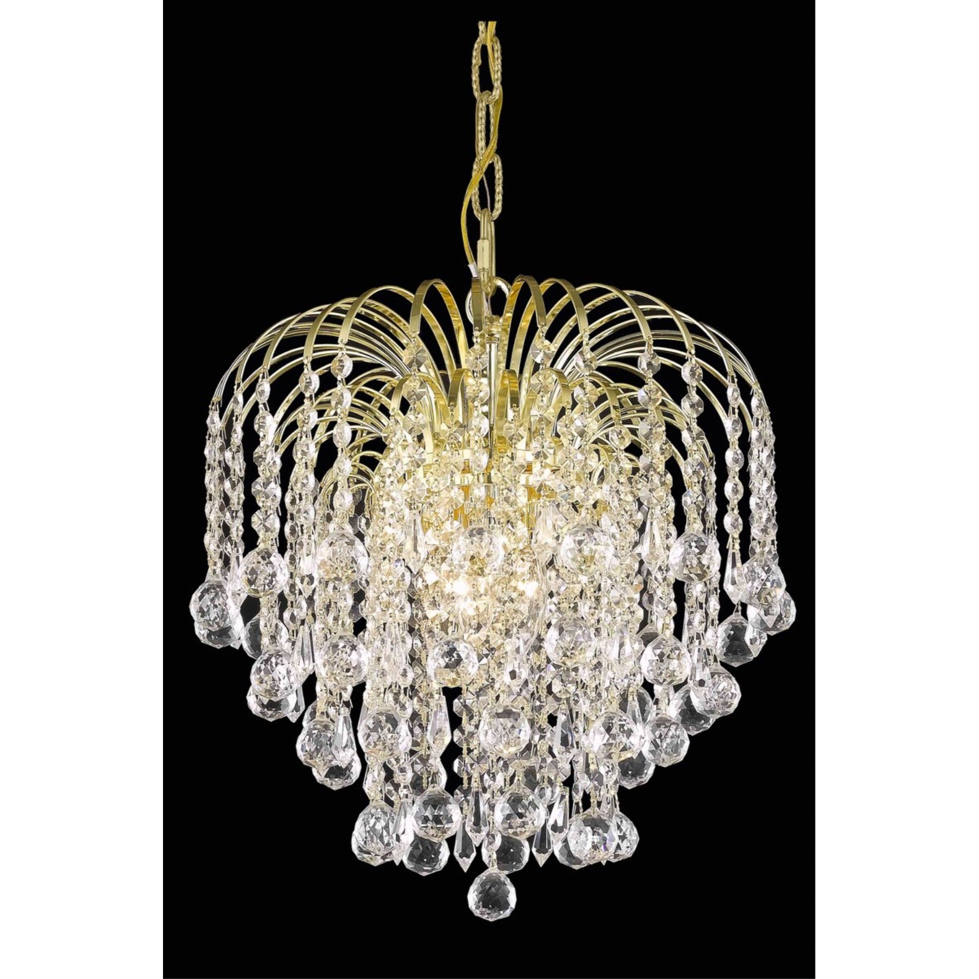 Addison Collection Pendant D14in H12in Lt:3 Gold Finish