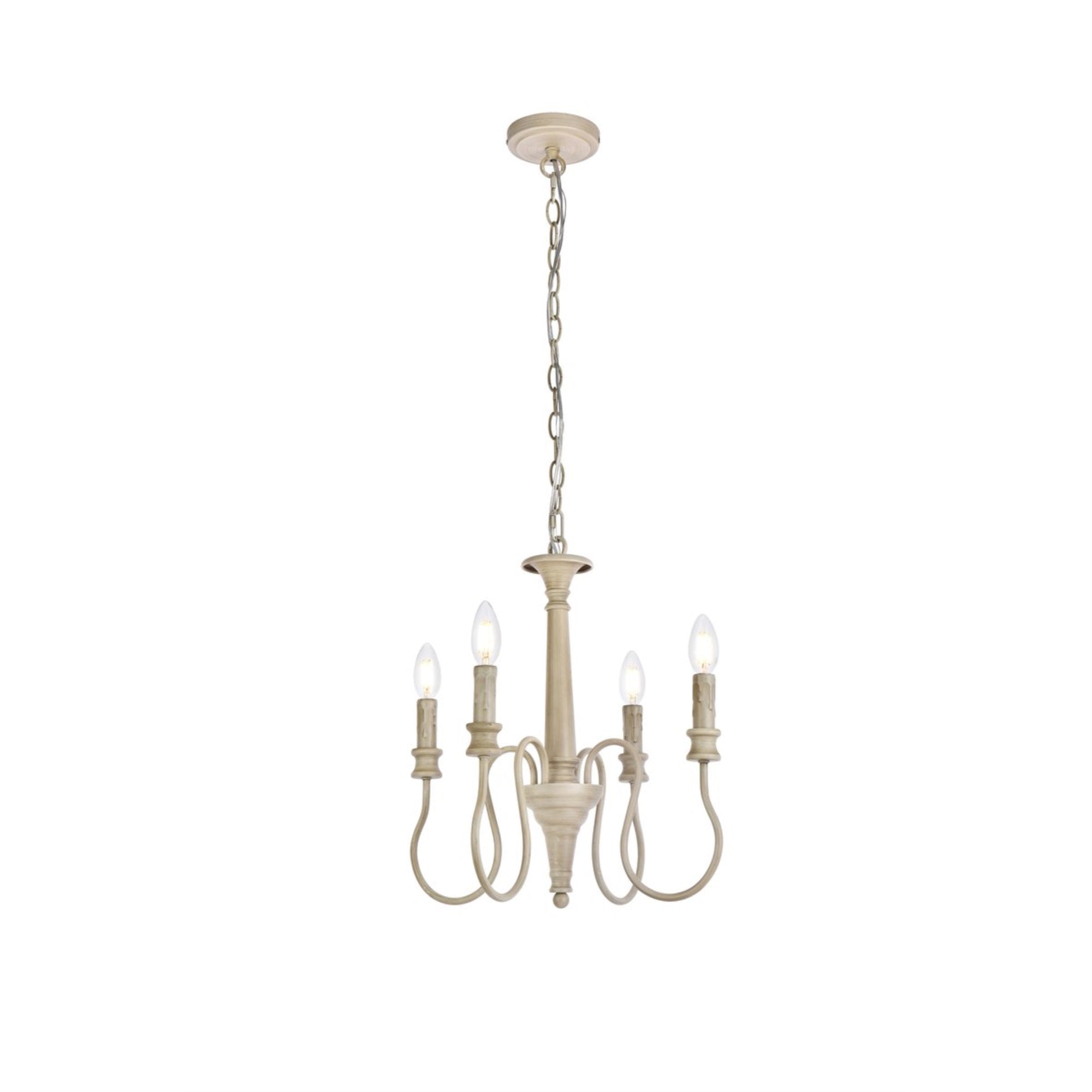 Flynx 4 lights pendant in weathered dove