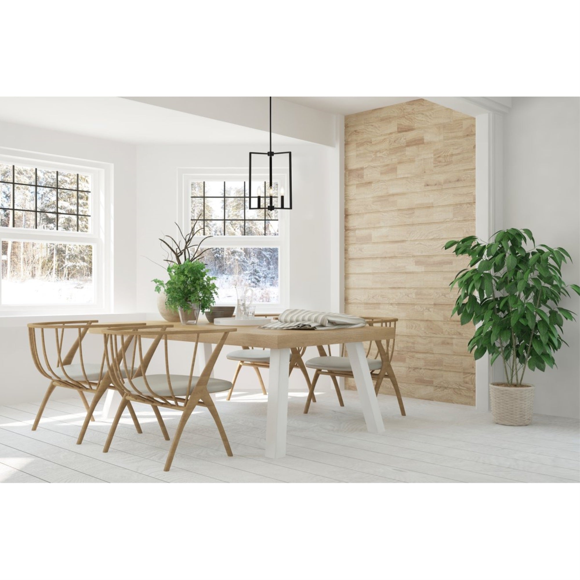 Elegant Lighting Living District Vino 3 Lights Pendant In Black