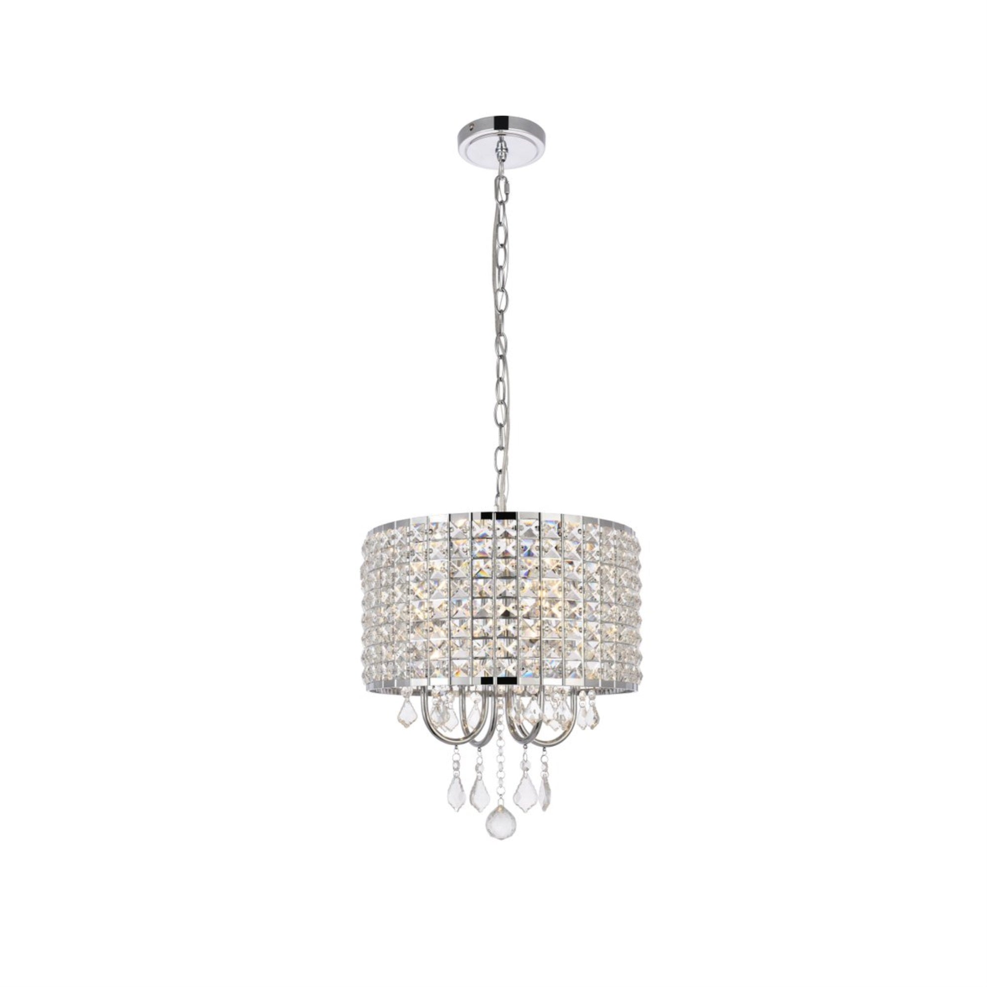 Elise 14 inch pendant in chrome
