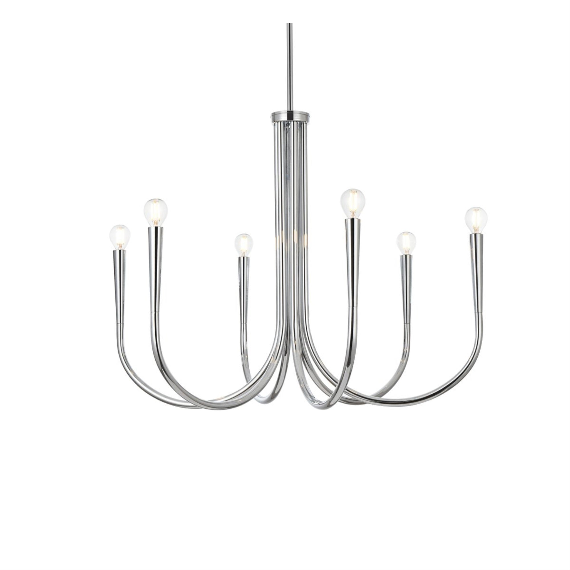 Layne 30 inch chandelier in Chrome