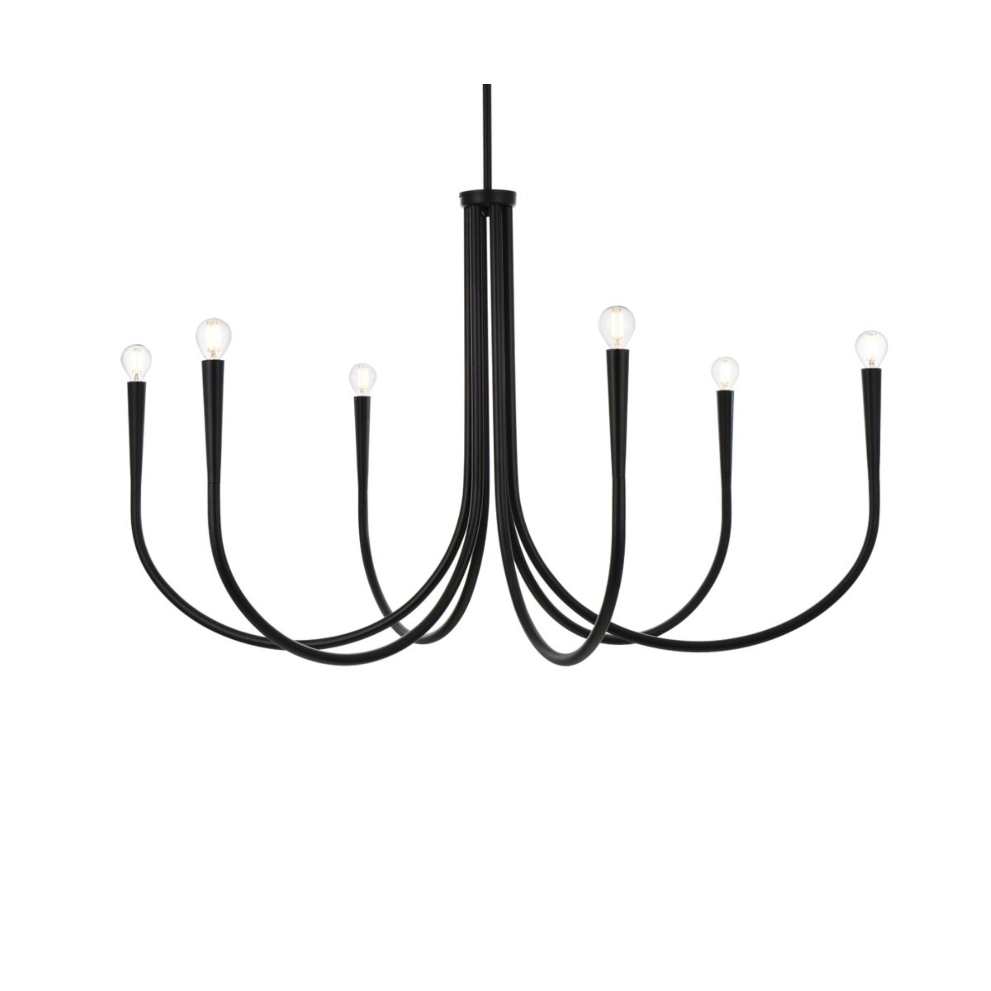 Layne 42 inch chandelier in Black