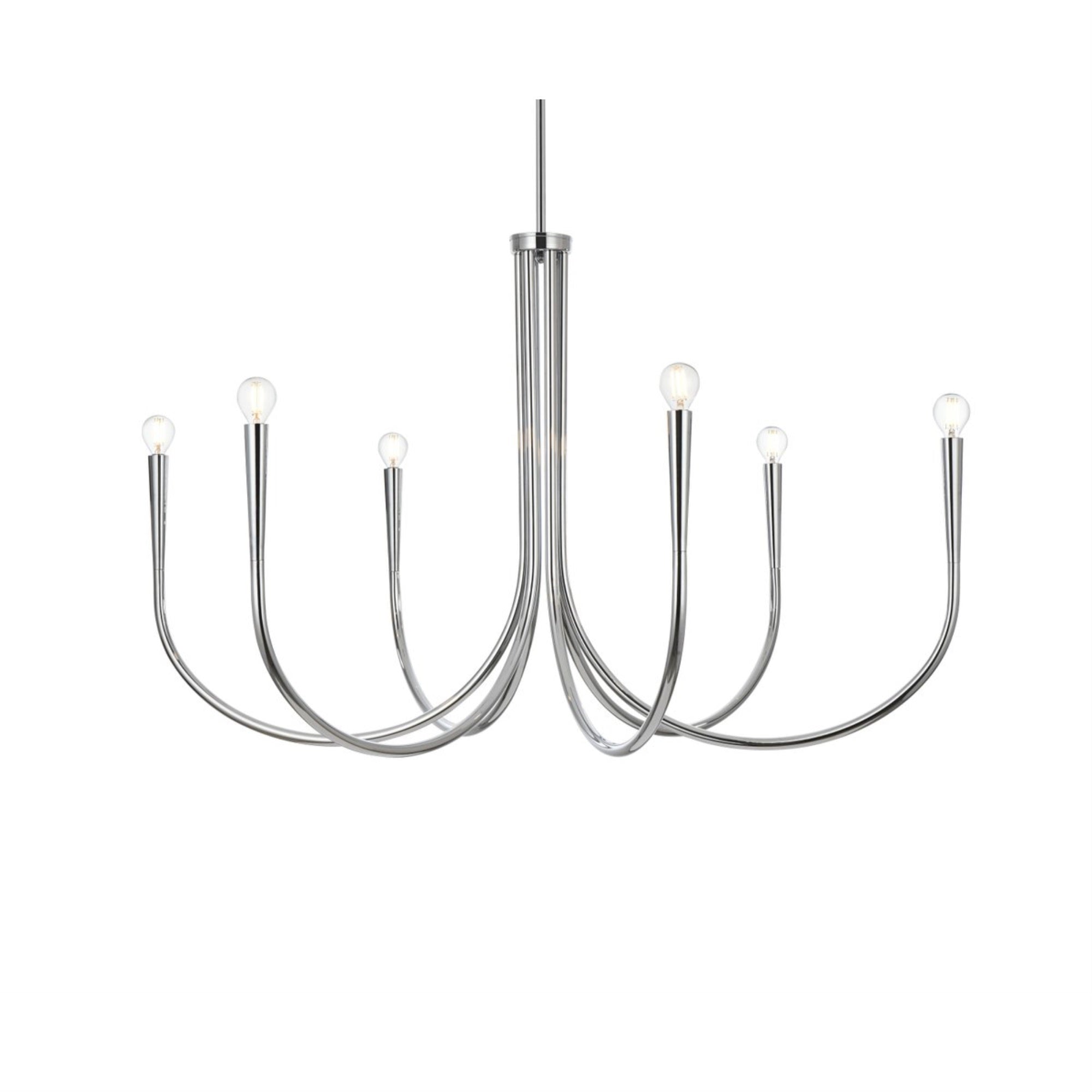 Layne 42 inch chandelier in Chrome