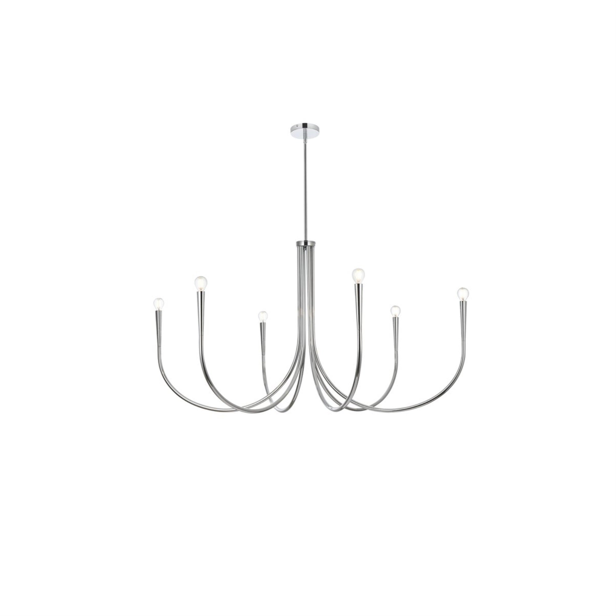 Layne 50 inch chandelier in Chrome