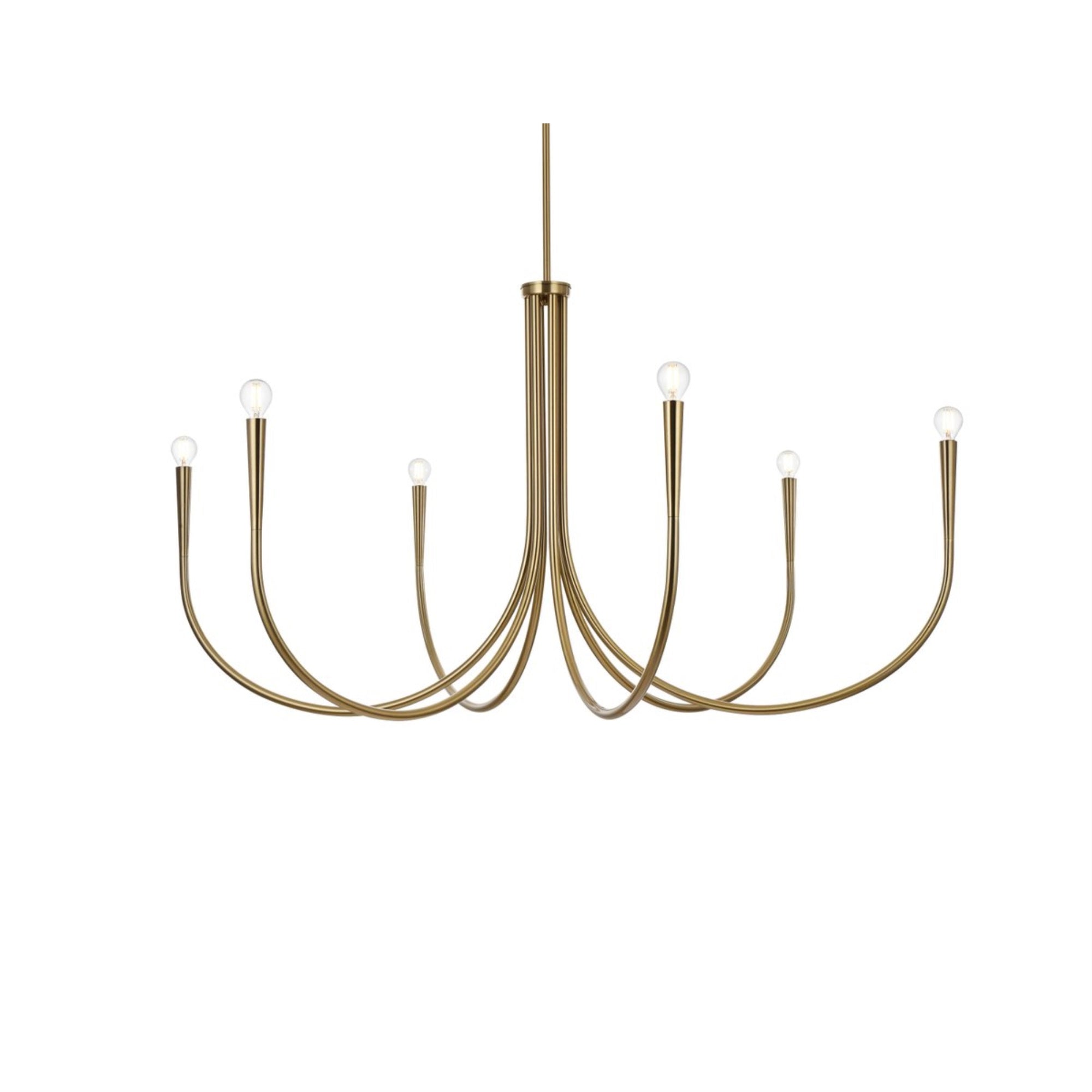 Layne 50 inch chandelier in Gold