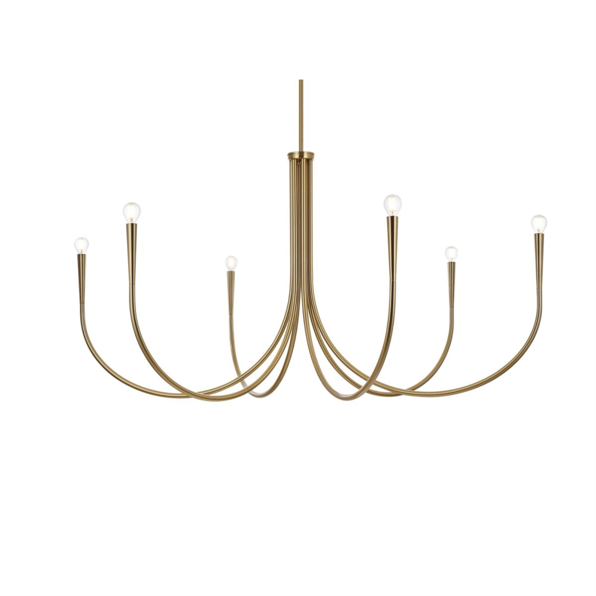 Layne 55 inch chandelier in Gold