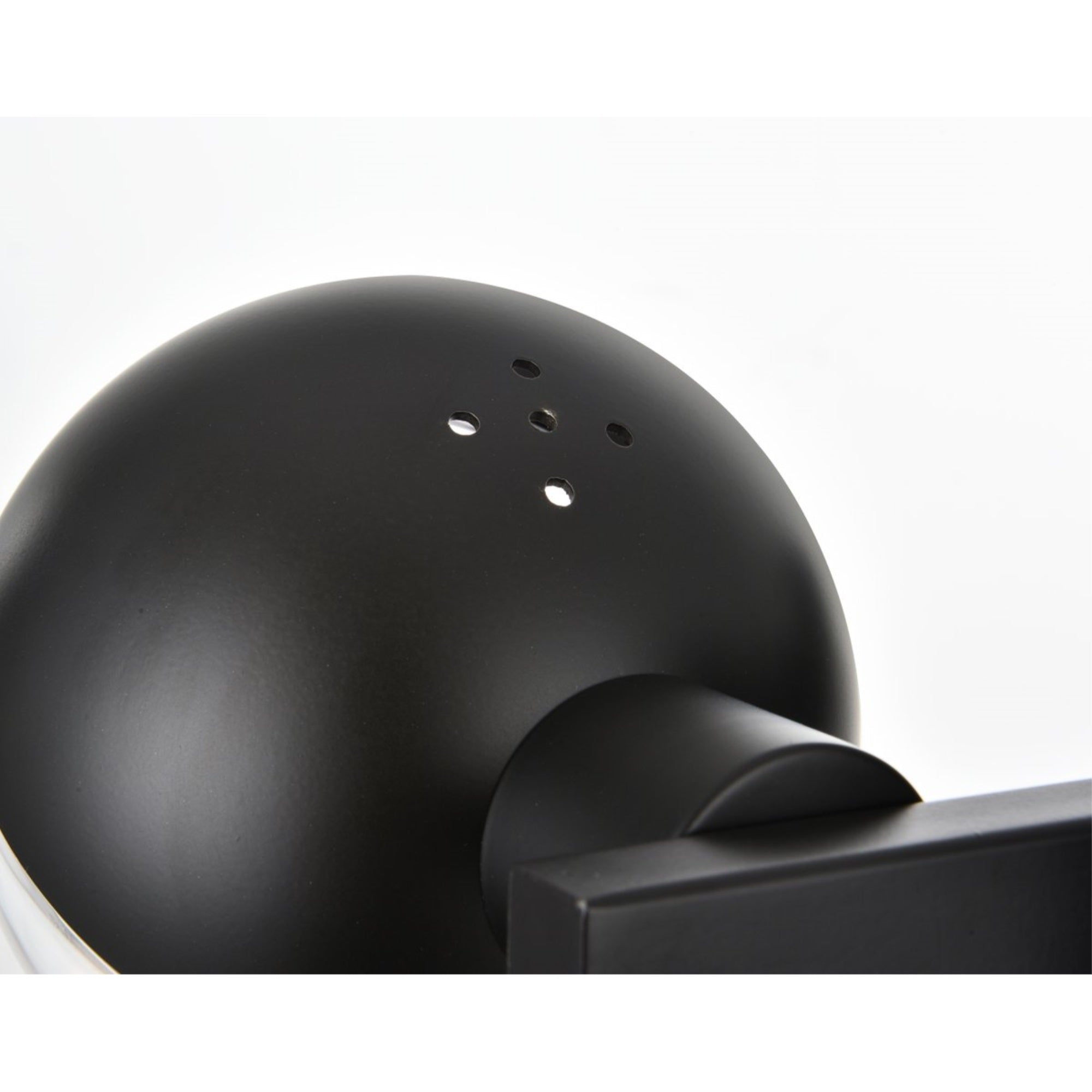 Majesty 4 light Black and frosted white Bath Sconce