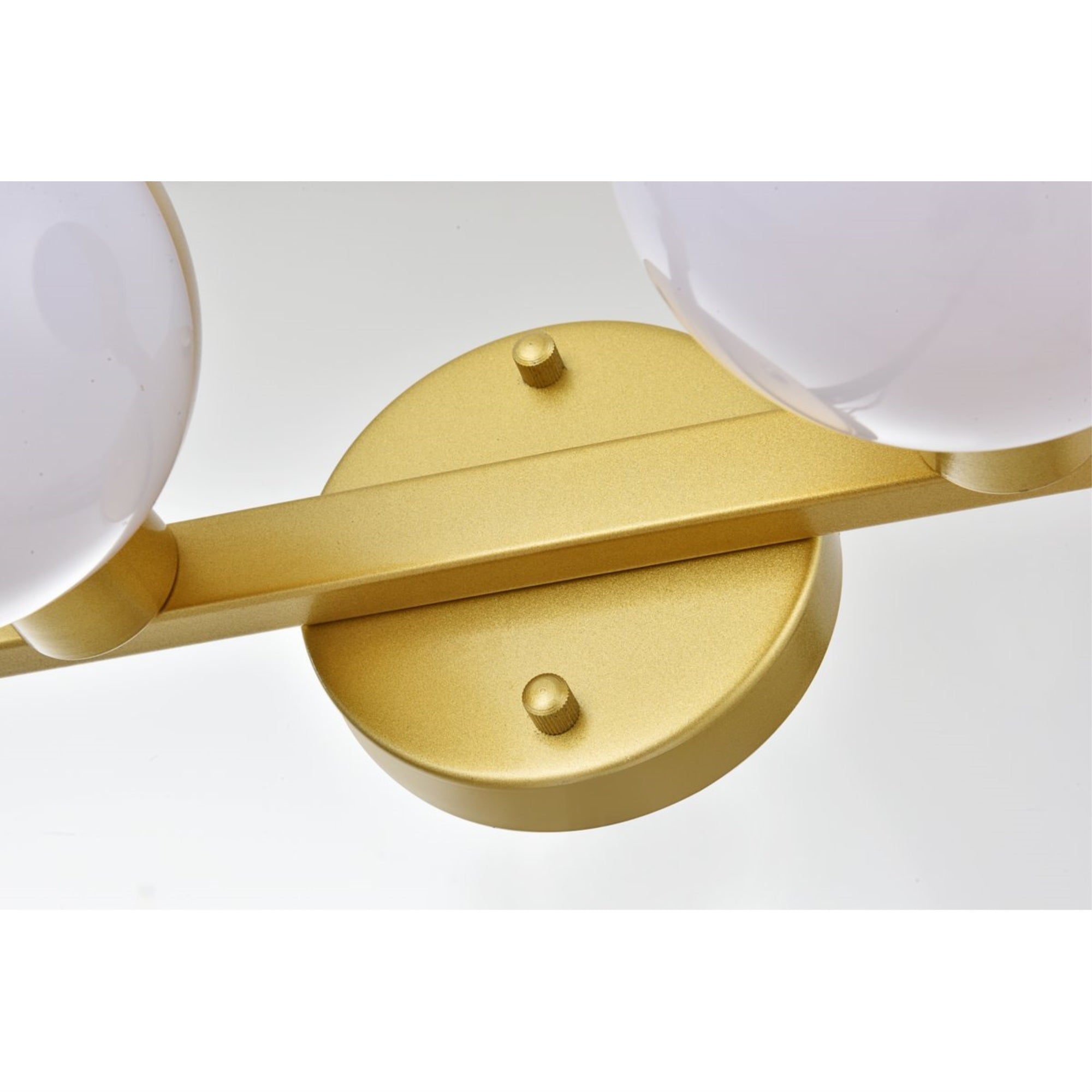 Majesty 4 light Brass and frosted white Bath Sconce