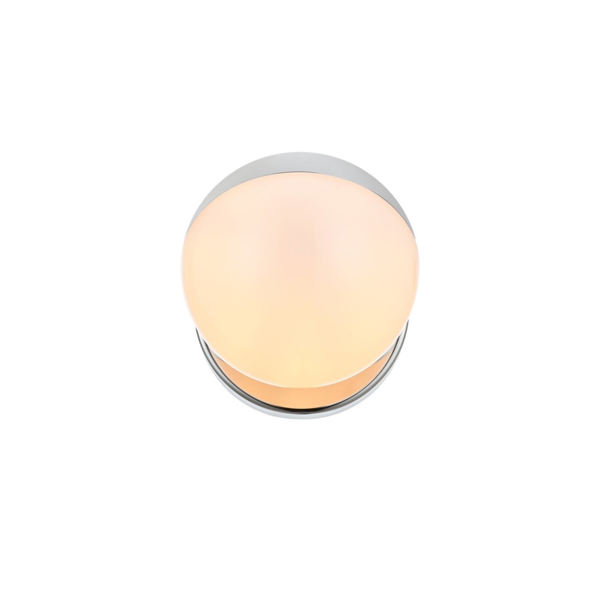 Majesty 1 light Chrome and frosted white Bath Sconce