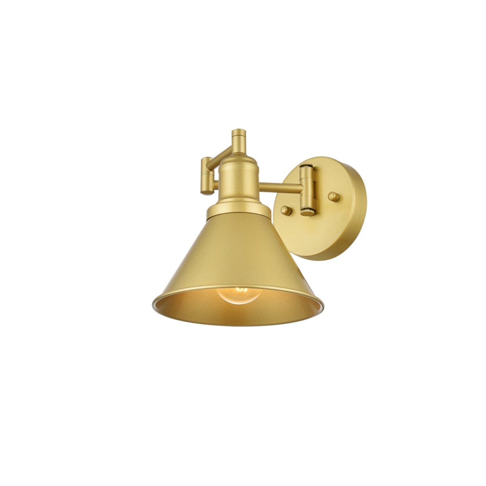 Judson 1 light Brass swing arm wall sconce