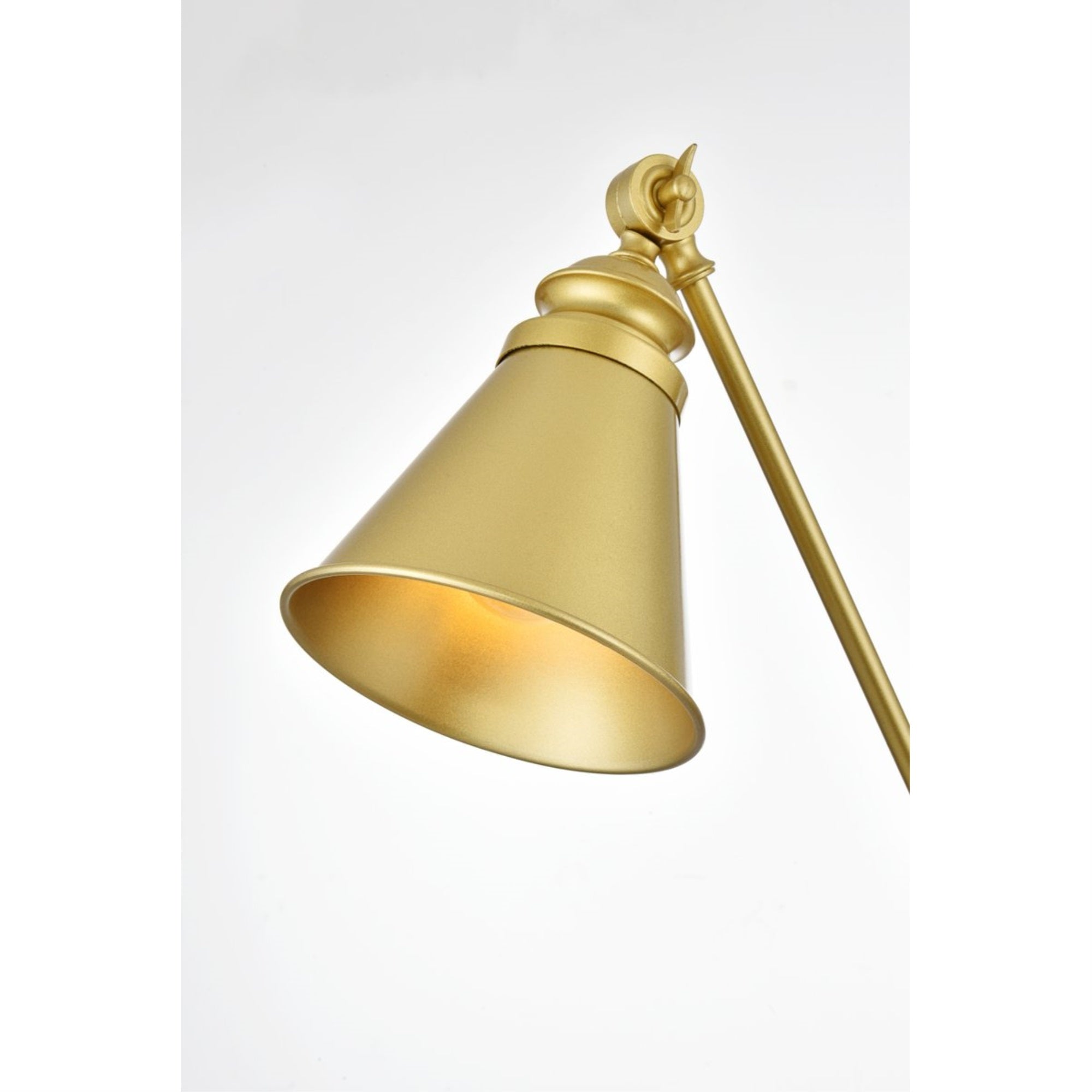 Van 1 light Brass swing arm plug in wall sconce