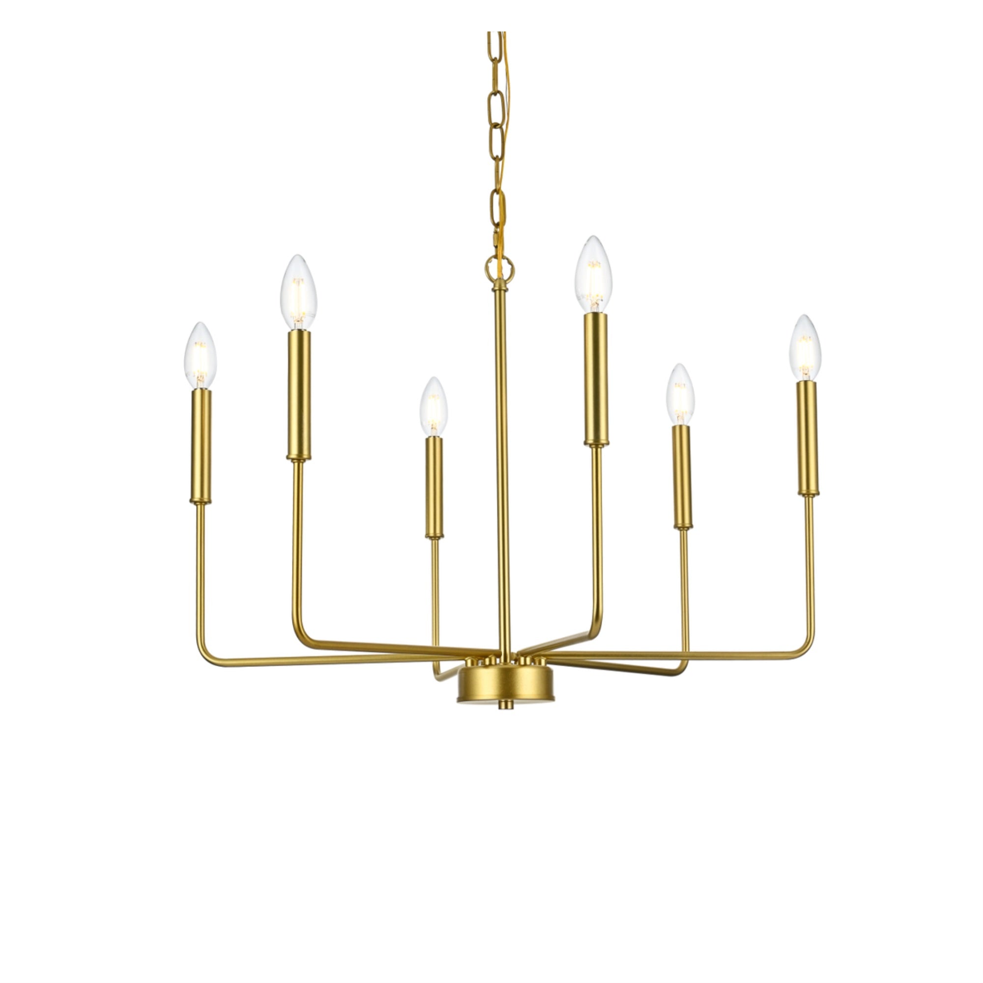 Willa 26 inch Pendant Light in Brass
