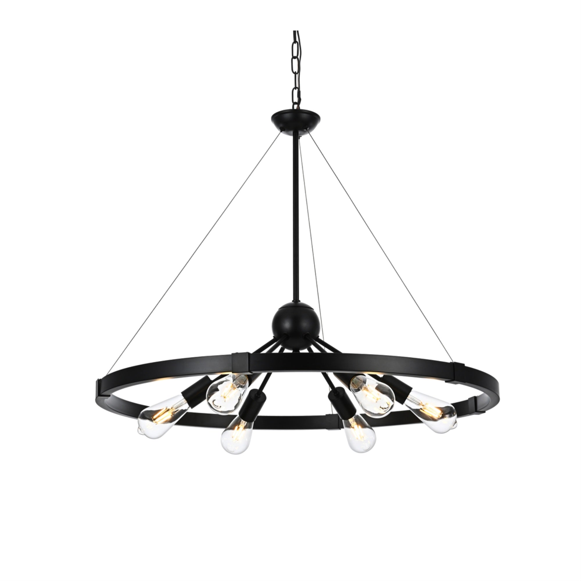 Thora 32 inch Pendant Light in Black