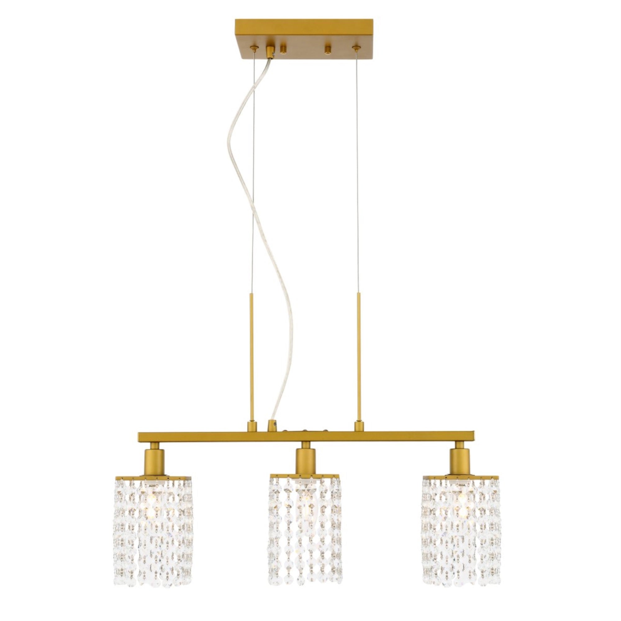 Taylor 3 Light Brass Pendant