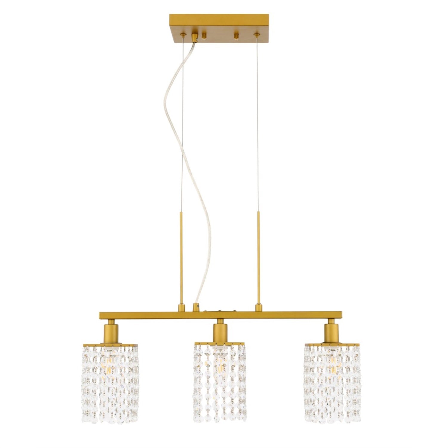 Taylor 3 Light Brass Pendant