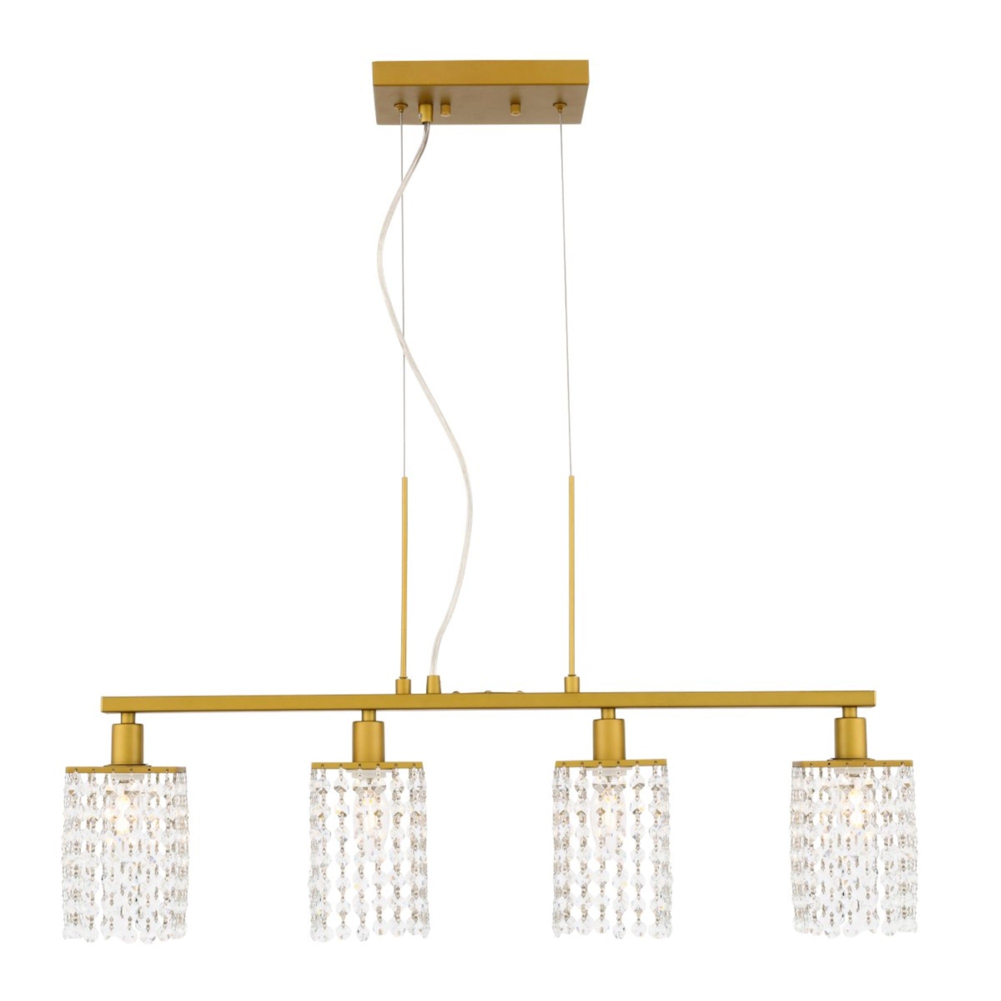 Taylor 4 light Brass Pendant