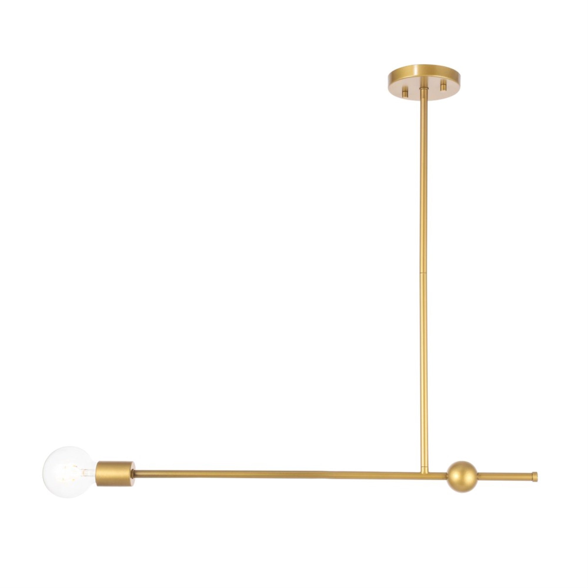 Brees 1 light Brass pendant