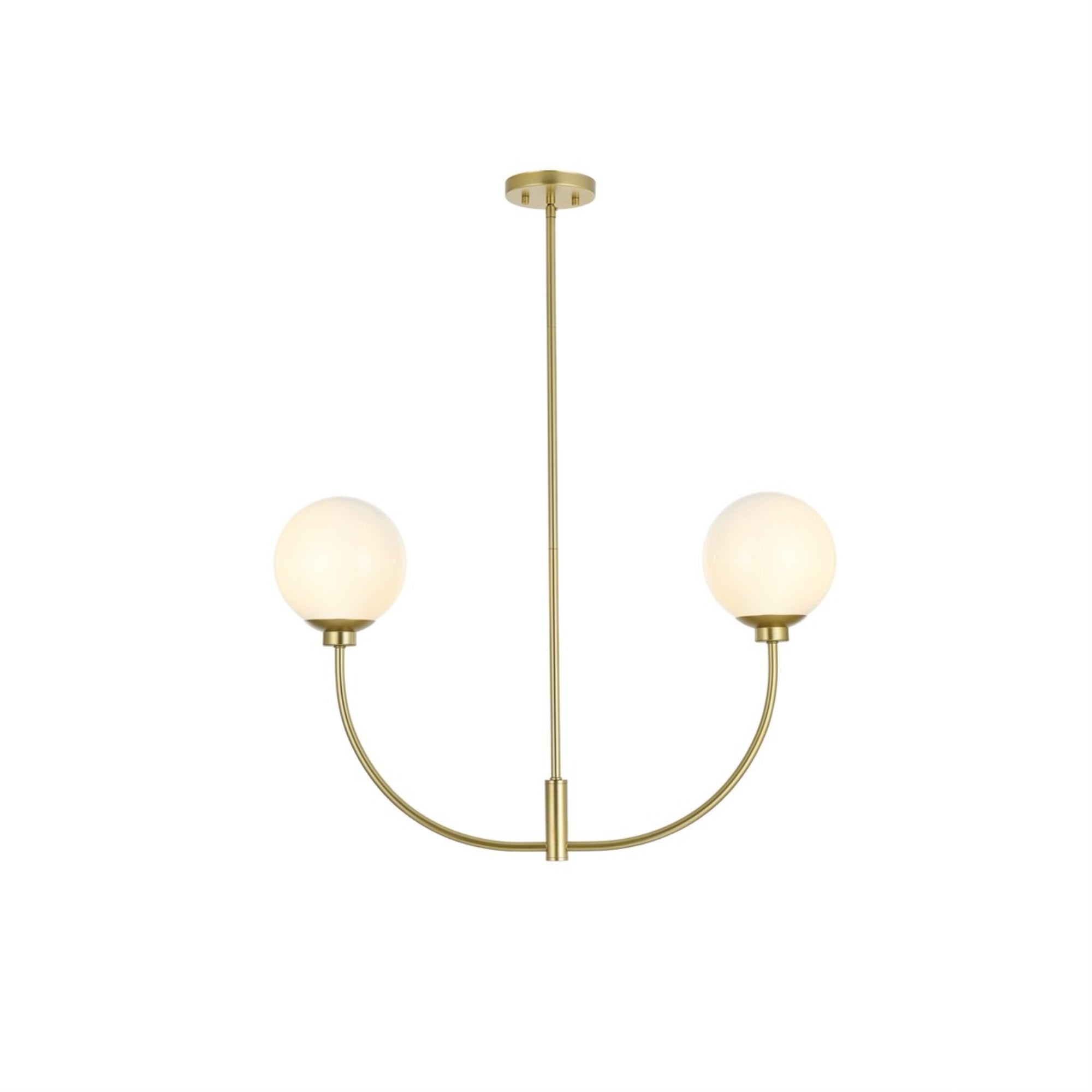 Nyomi 30 inch chandelier in Brass