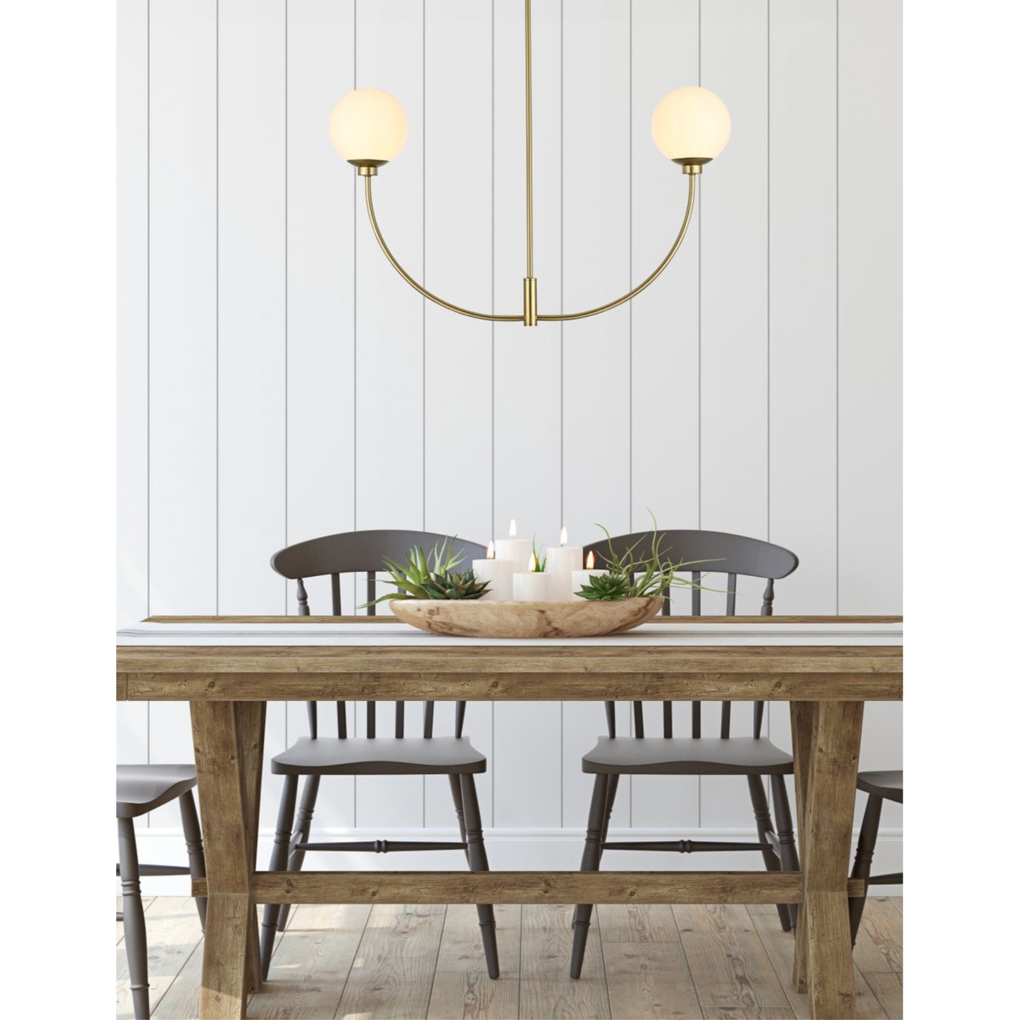 Nyomi 36 inch chandelier in Brass
