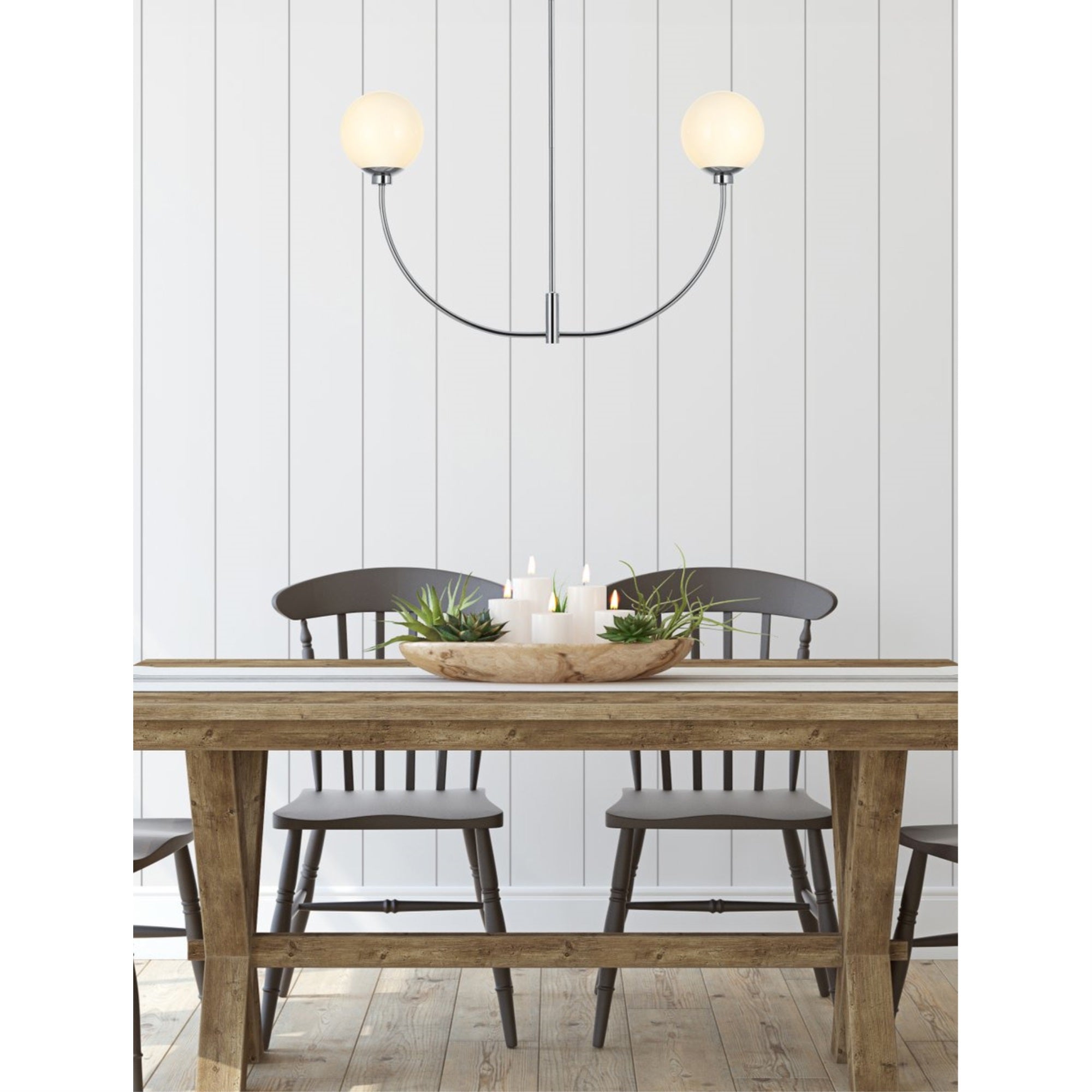 Nyomi 36 inch chandelier in Chrome