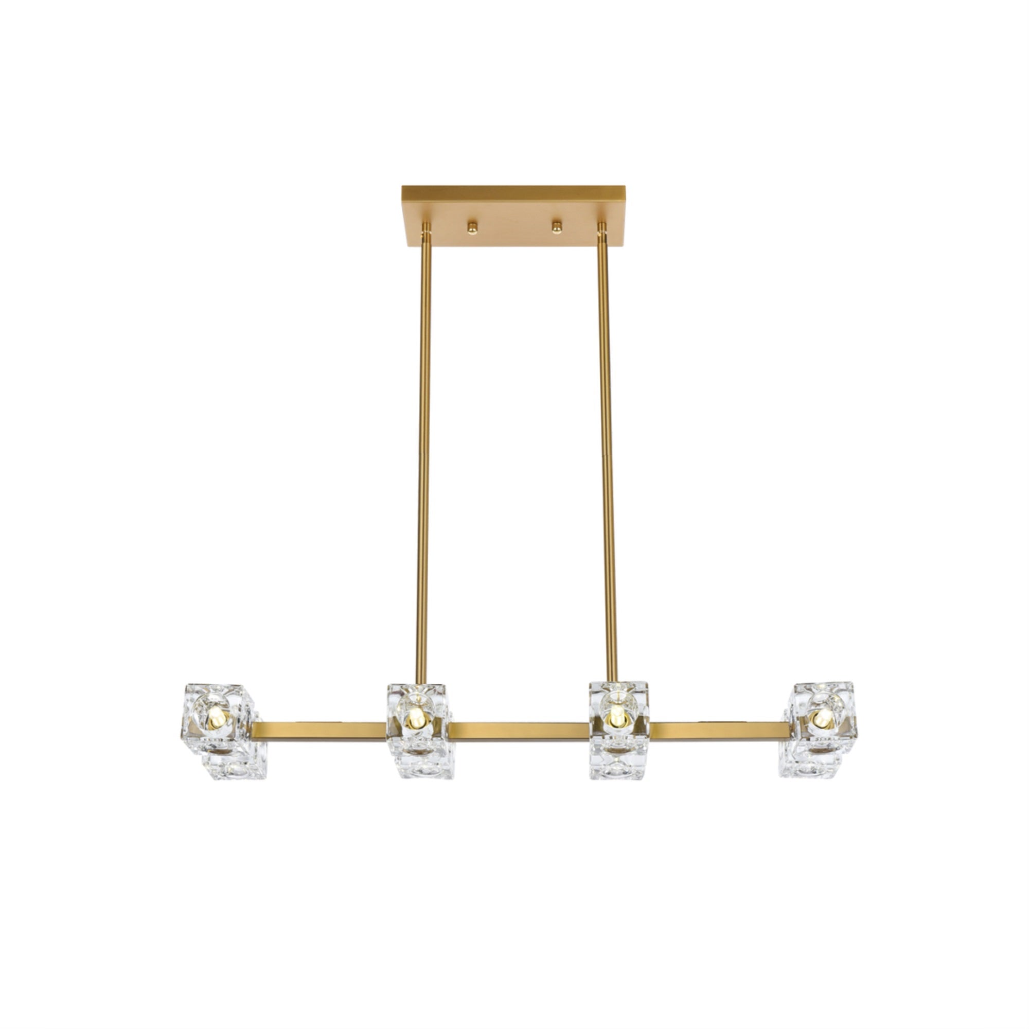 Lyra 30 inch Pendant Light in Satin Gold