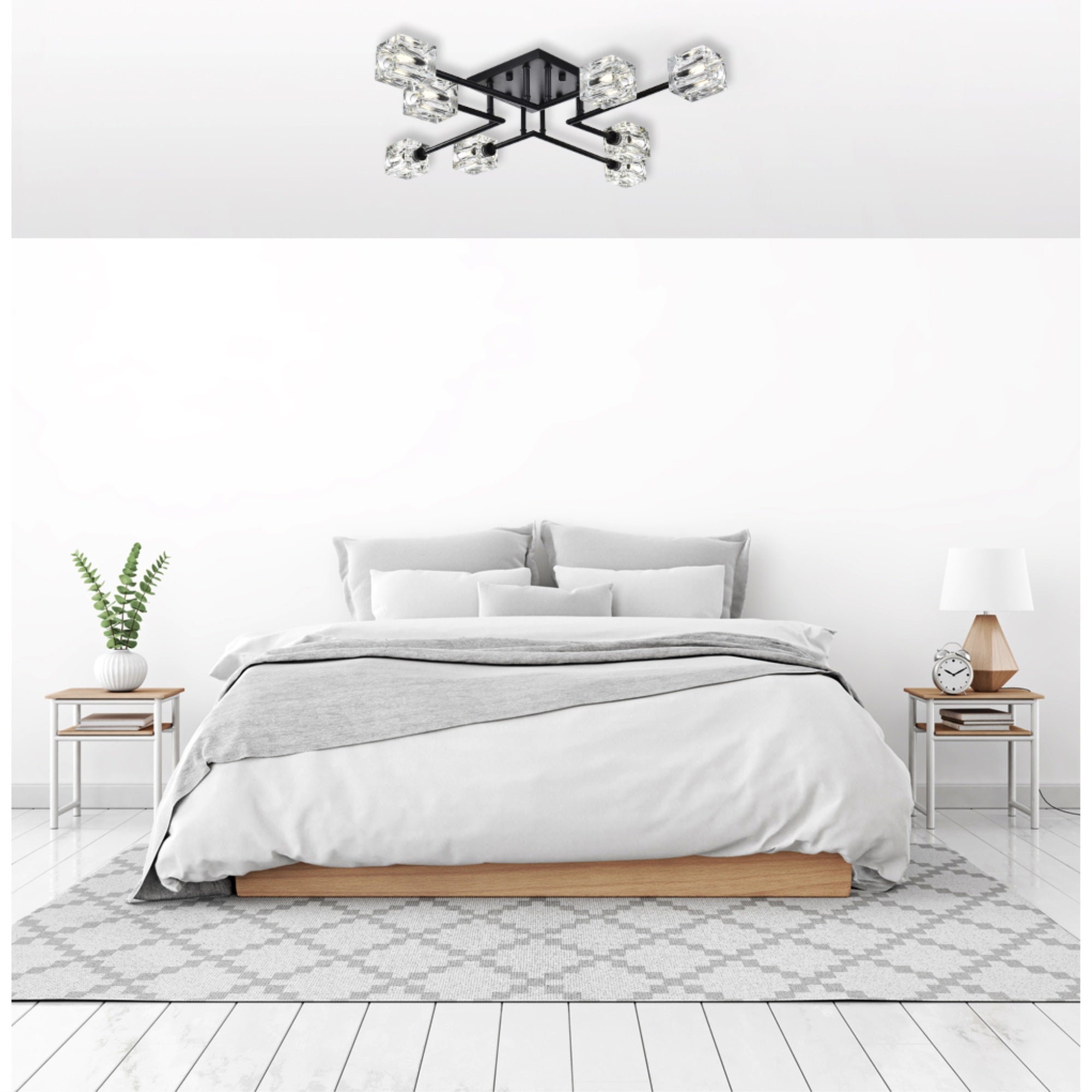 Lyra 32 inch Flush Mount in Black