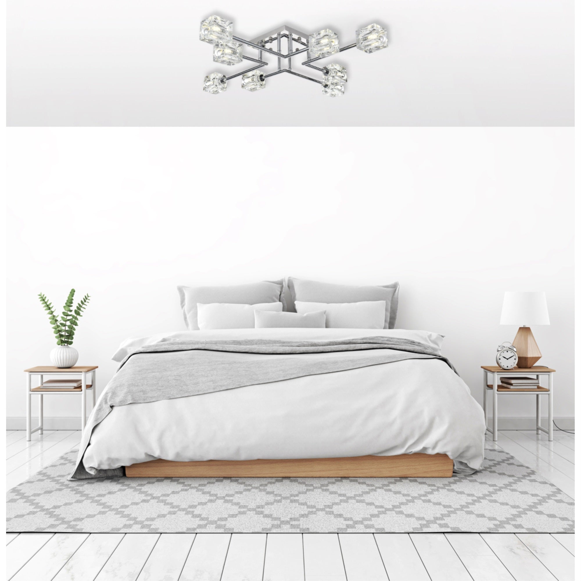 Lyra 32 inch Flush Mount in Chrome