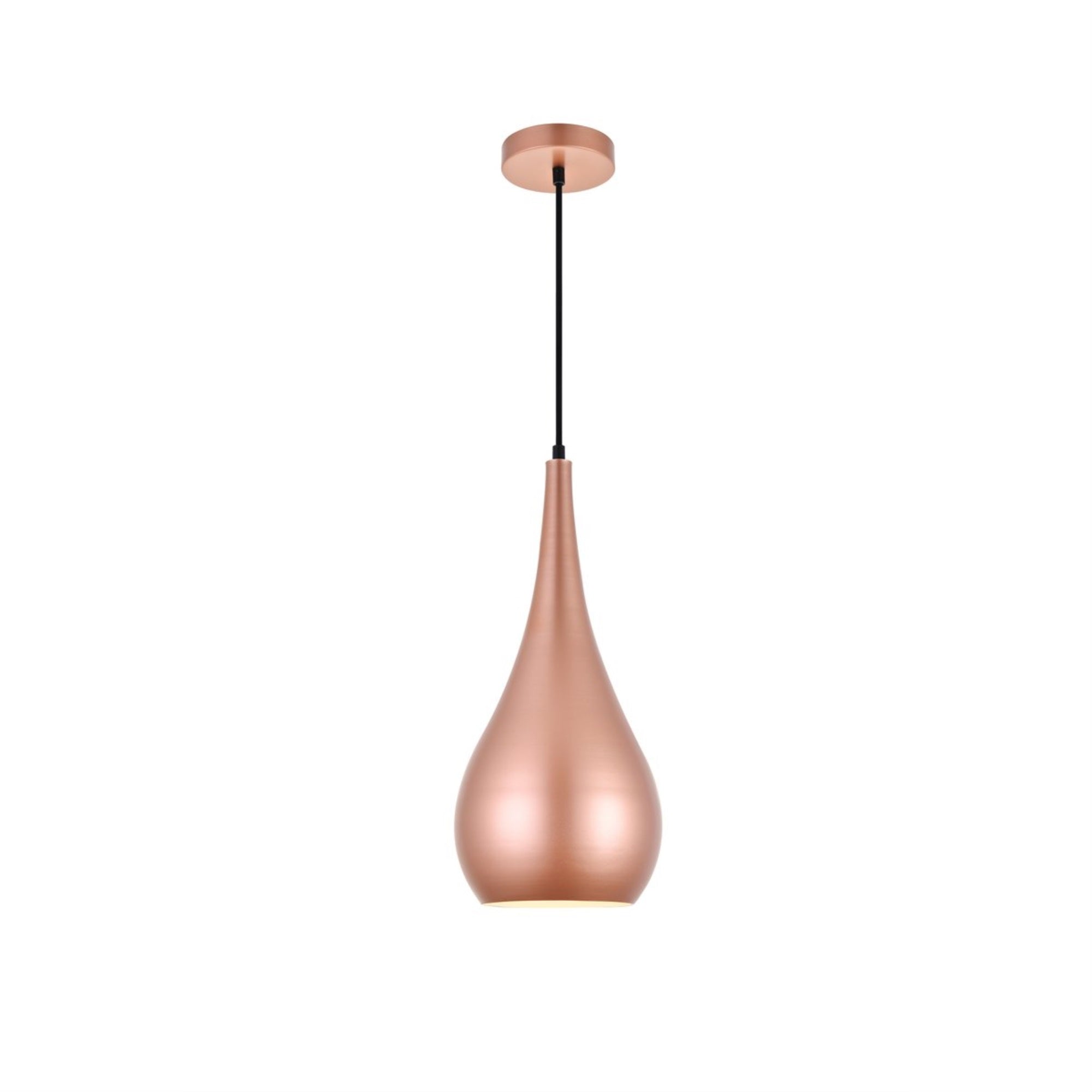 Living District Nora Pendant Light, 1 Light, Aluminum, Honey Gold, Model LDPD2002HG