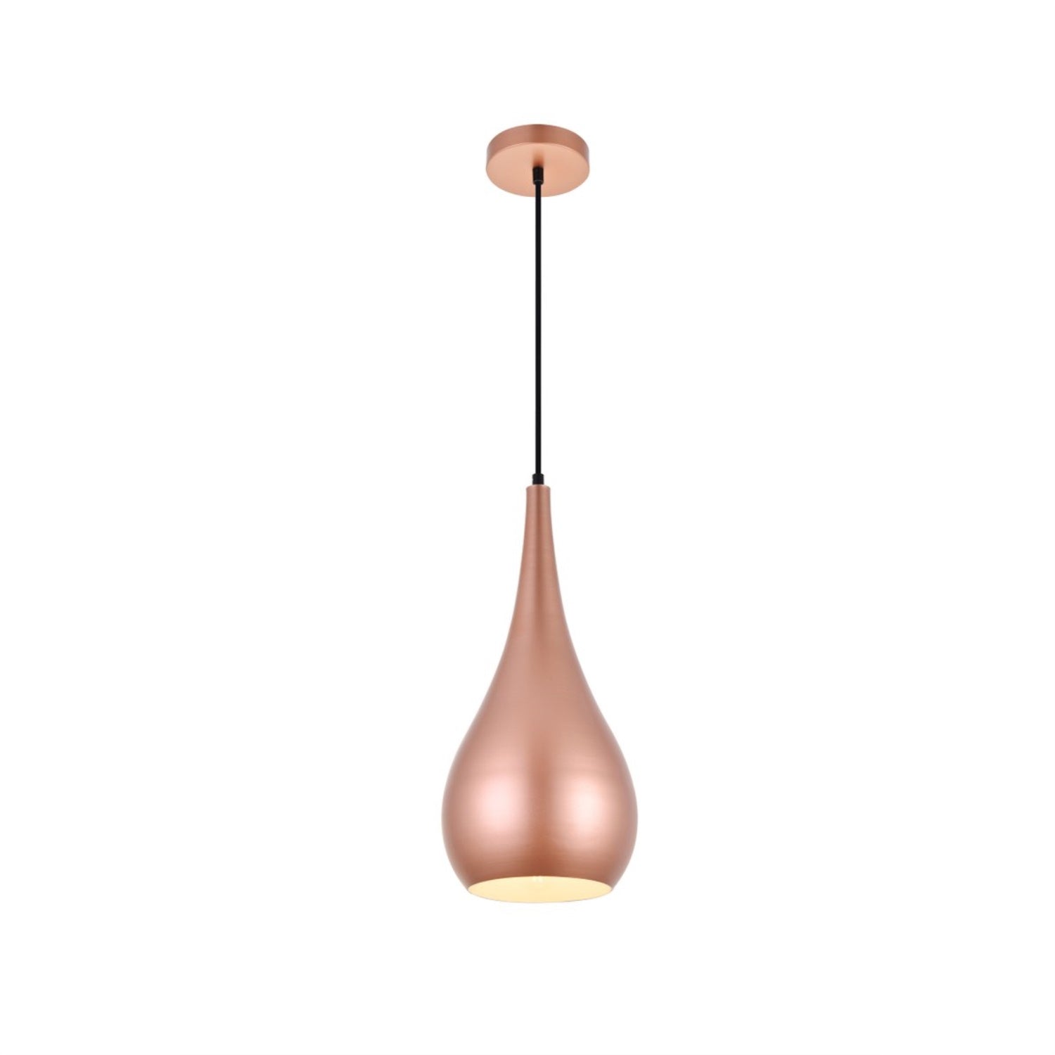 Living District Nora Pendant Light, 1 Light, Aluminum, Honey Gold, Model LDPD2002HG