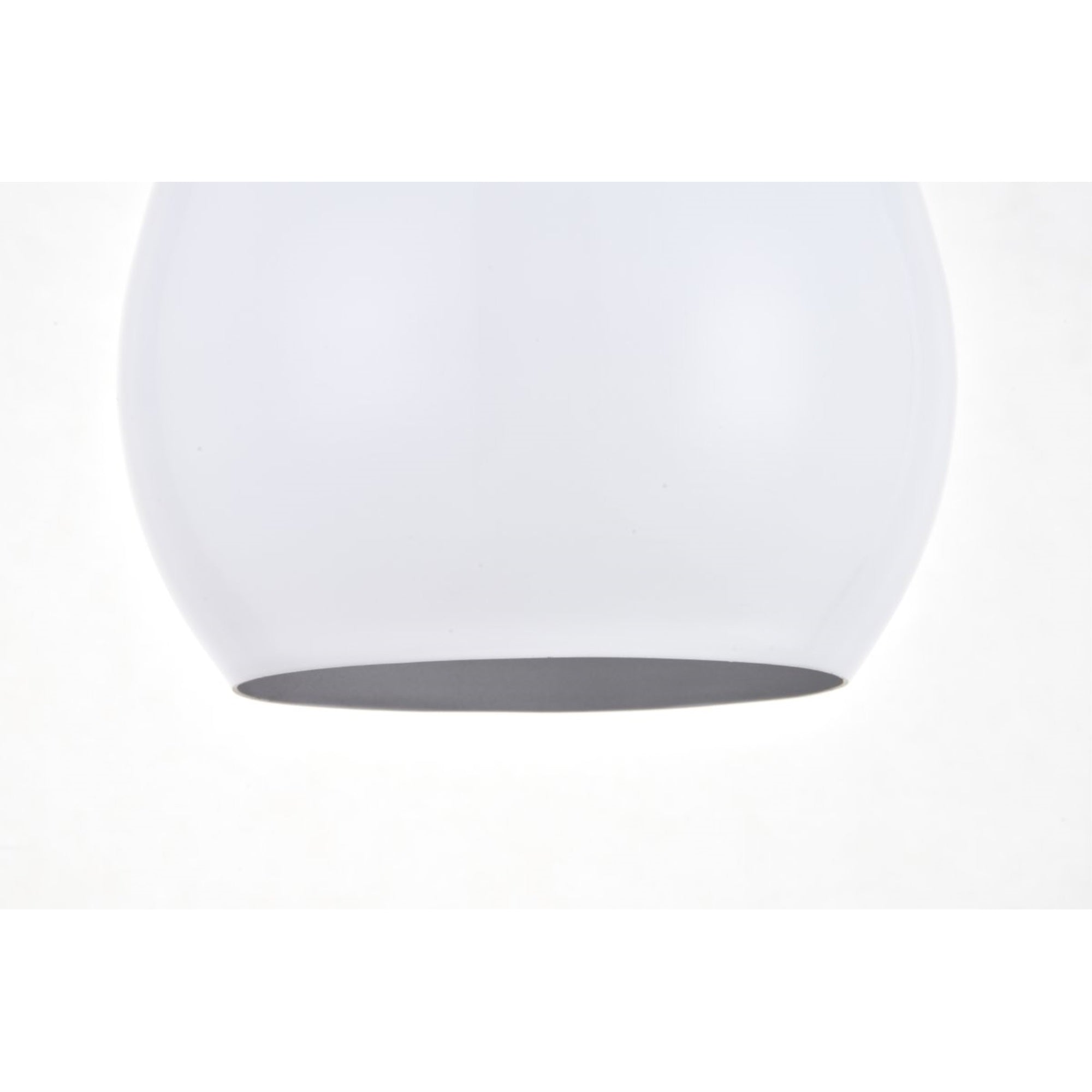 Living District Nora White Aluminum Pendant Light - 1 Light Fixture