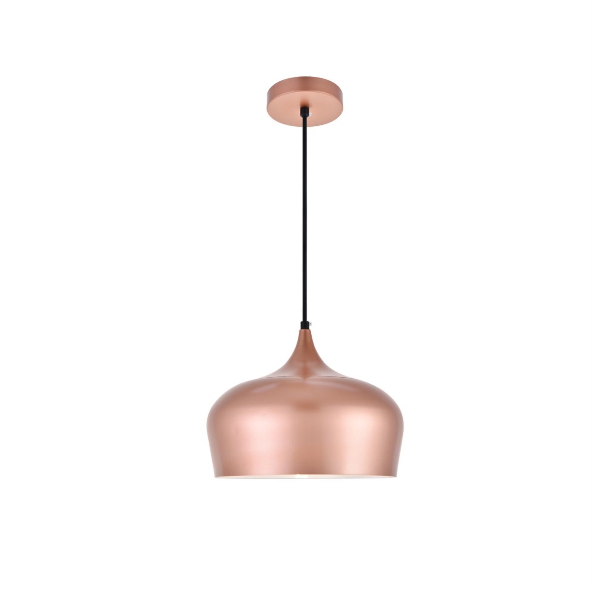 Living District Nora Pendant Light, 1 Light, Aluminum, Honey Gold, Model LDPD2003HG