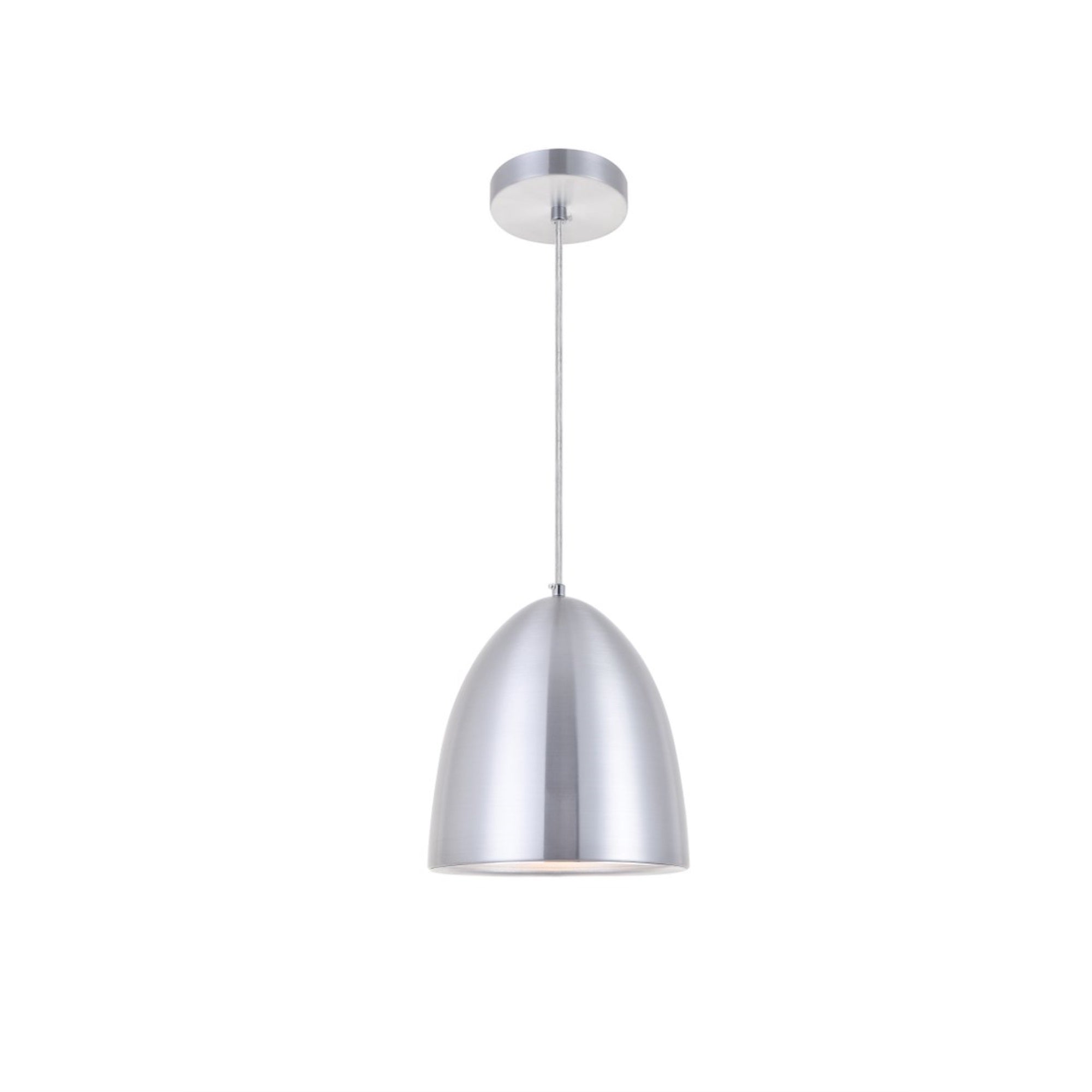 Living District Circa 1 Light Burnished Nickel Pendant