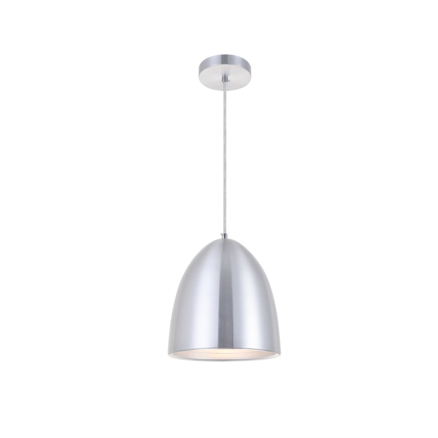 Living District Circa 1 Light Burnished Nickel Pendant