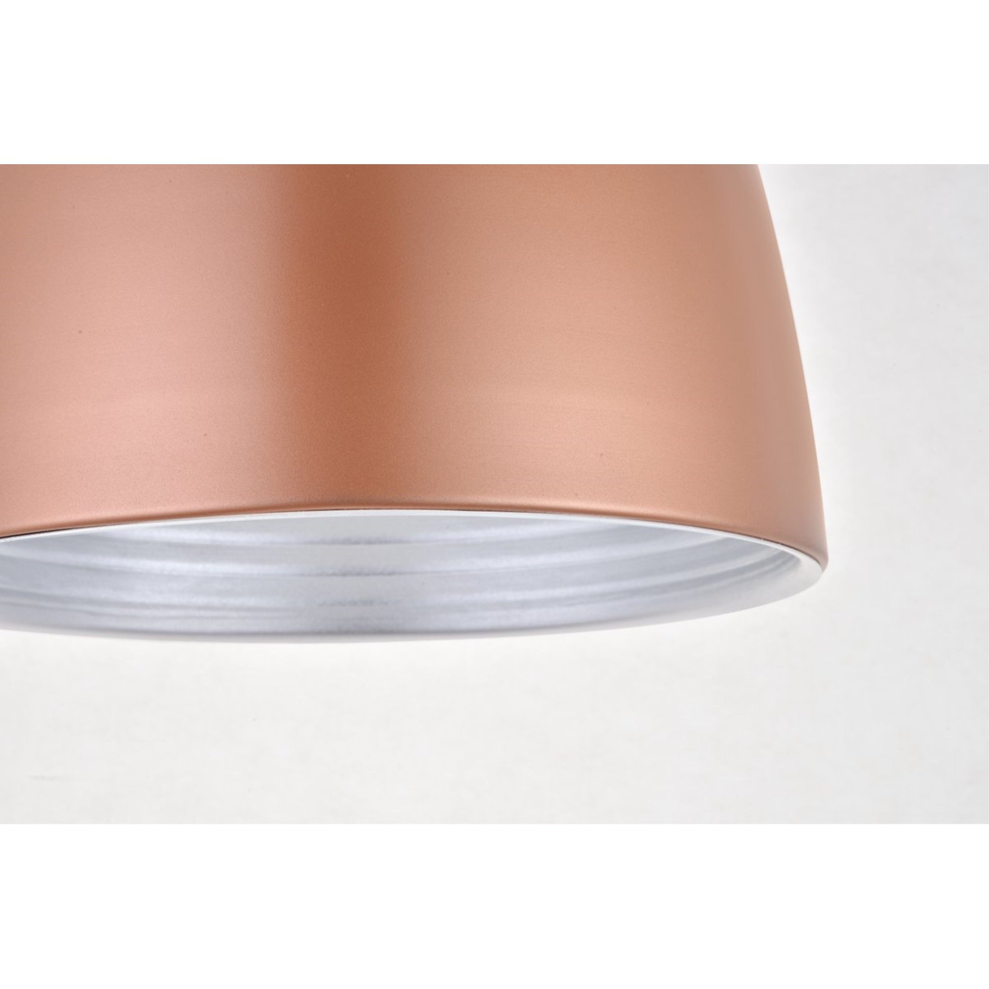 LIVING DISTRICT Circa 1 Light Pendant Honey Gold Aluminum Model LDPD2038HG