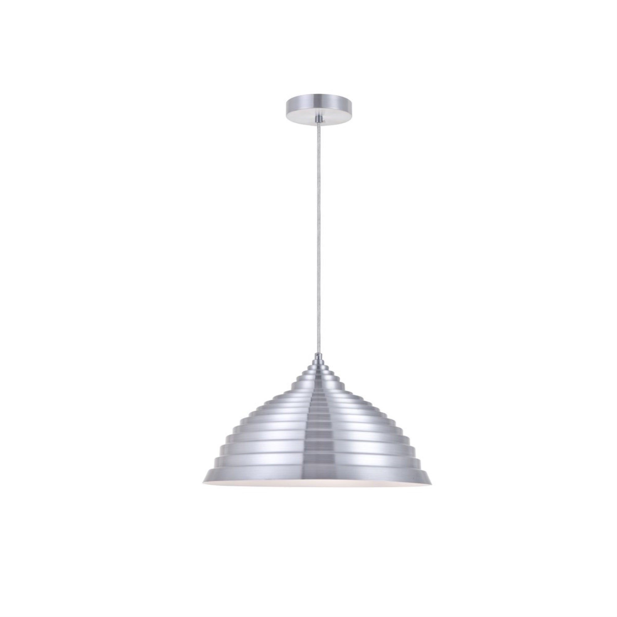 LIVING DISTRICT Circa Pendant Light - 1 Light, Burnished Nickel, Model LDPD2044BN